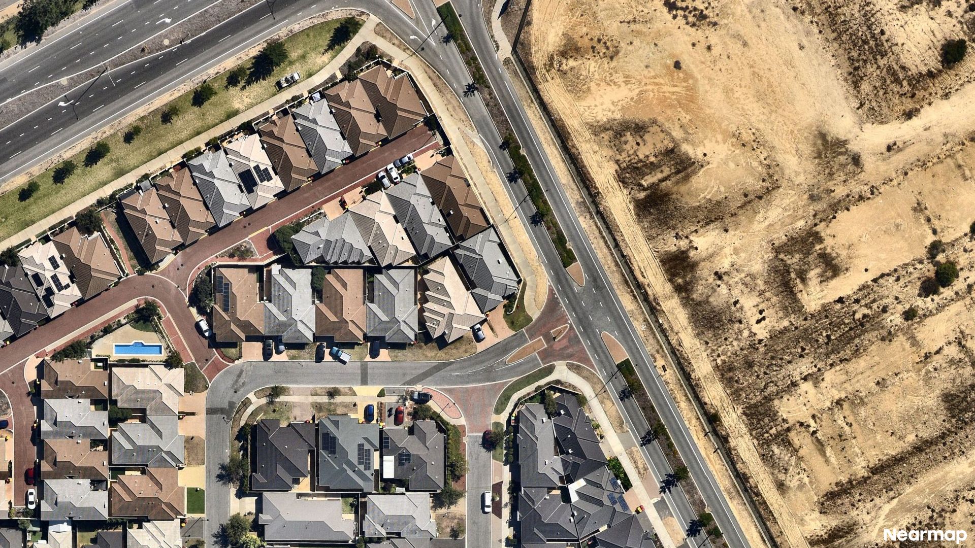 Vertical aerial view