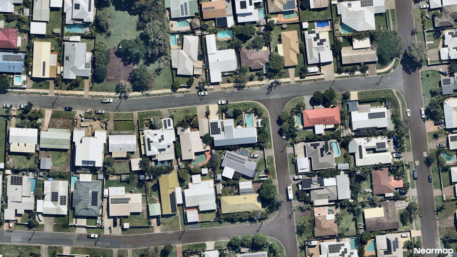 Vertical aerial view