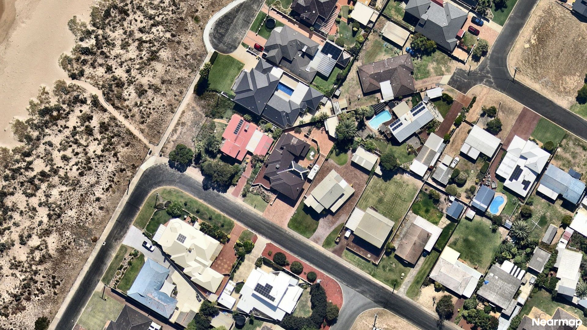 Vertical aerial view