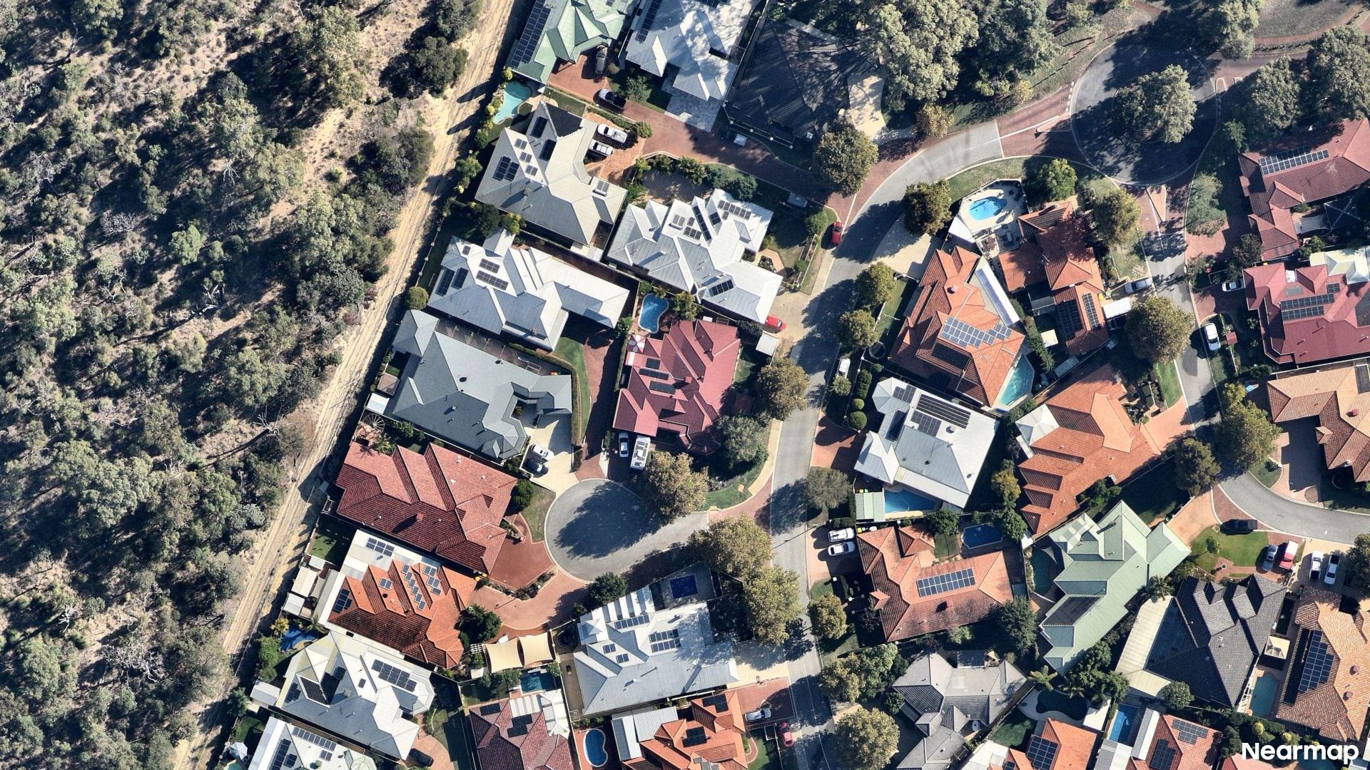 Vertical aerial view
