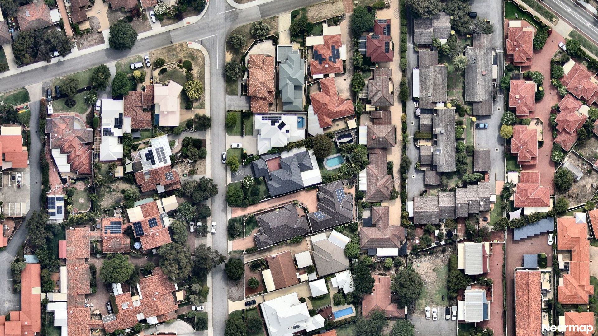 Vertical aerial view