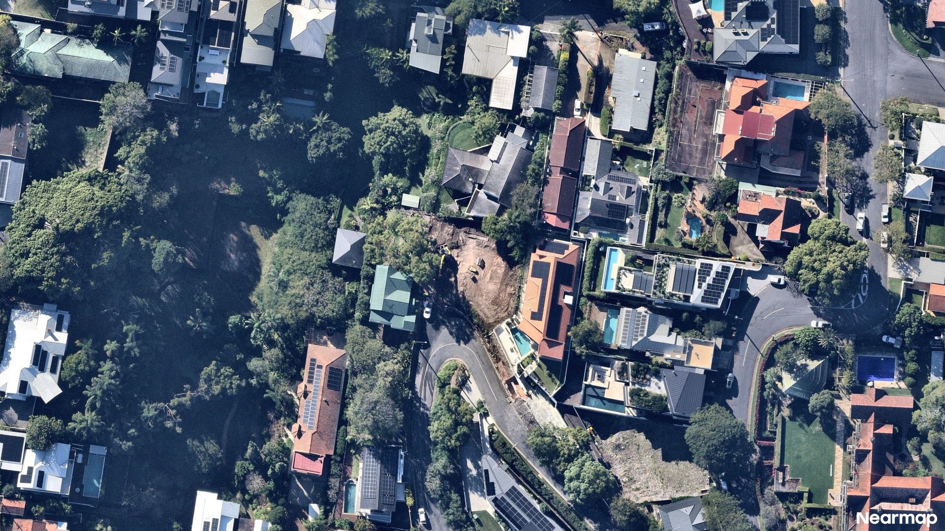 Vertical aerial view
