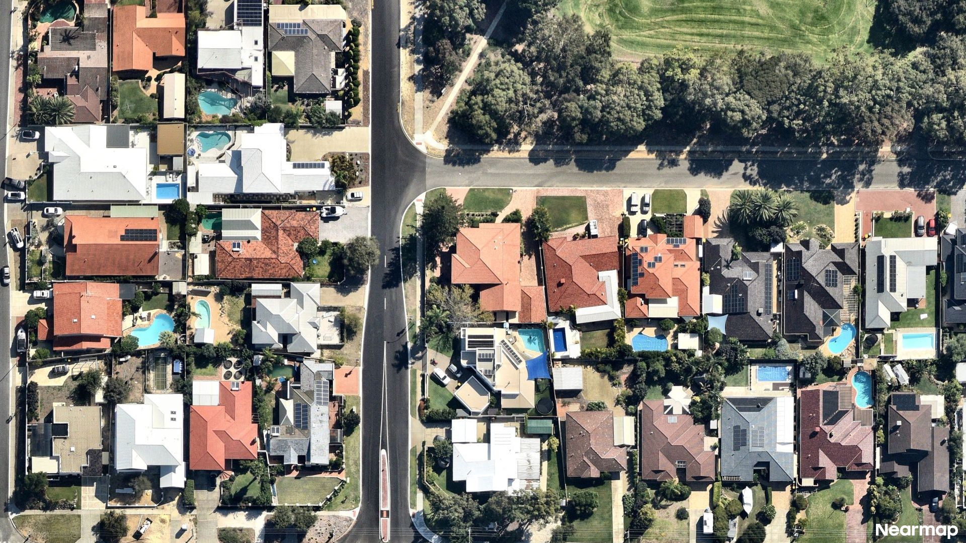 Vertical aerial view