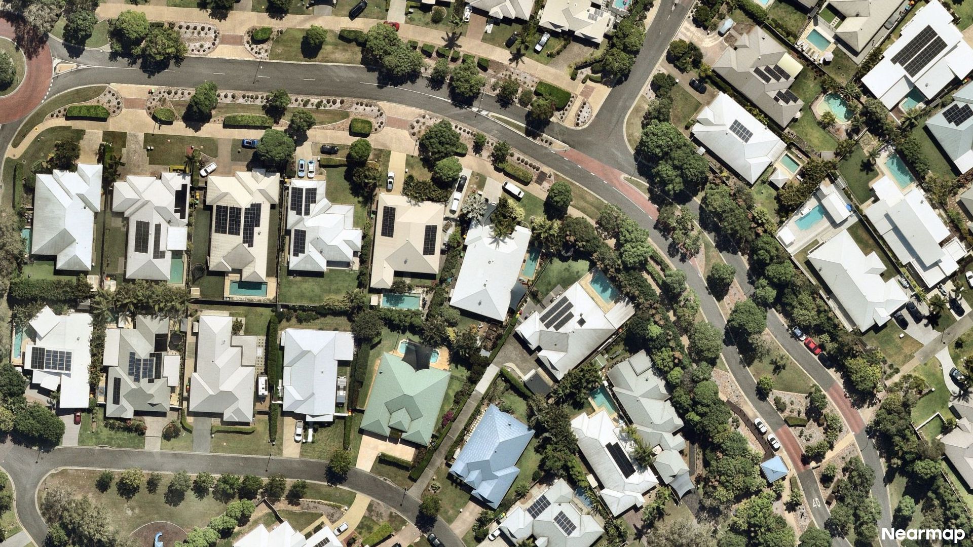 Vertical aerial view