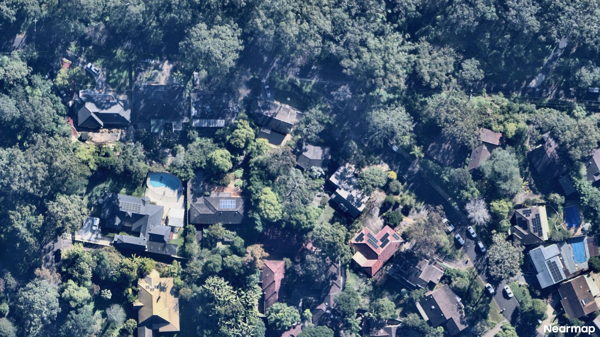 Vertical aerial view