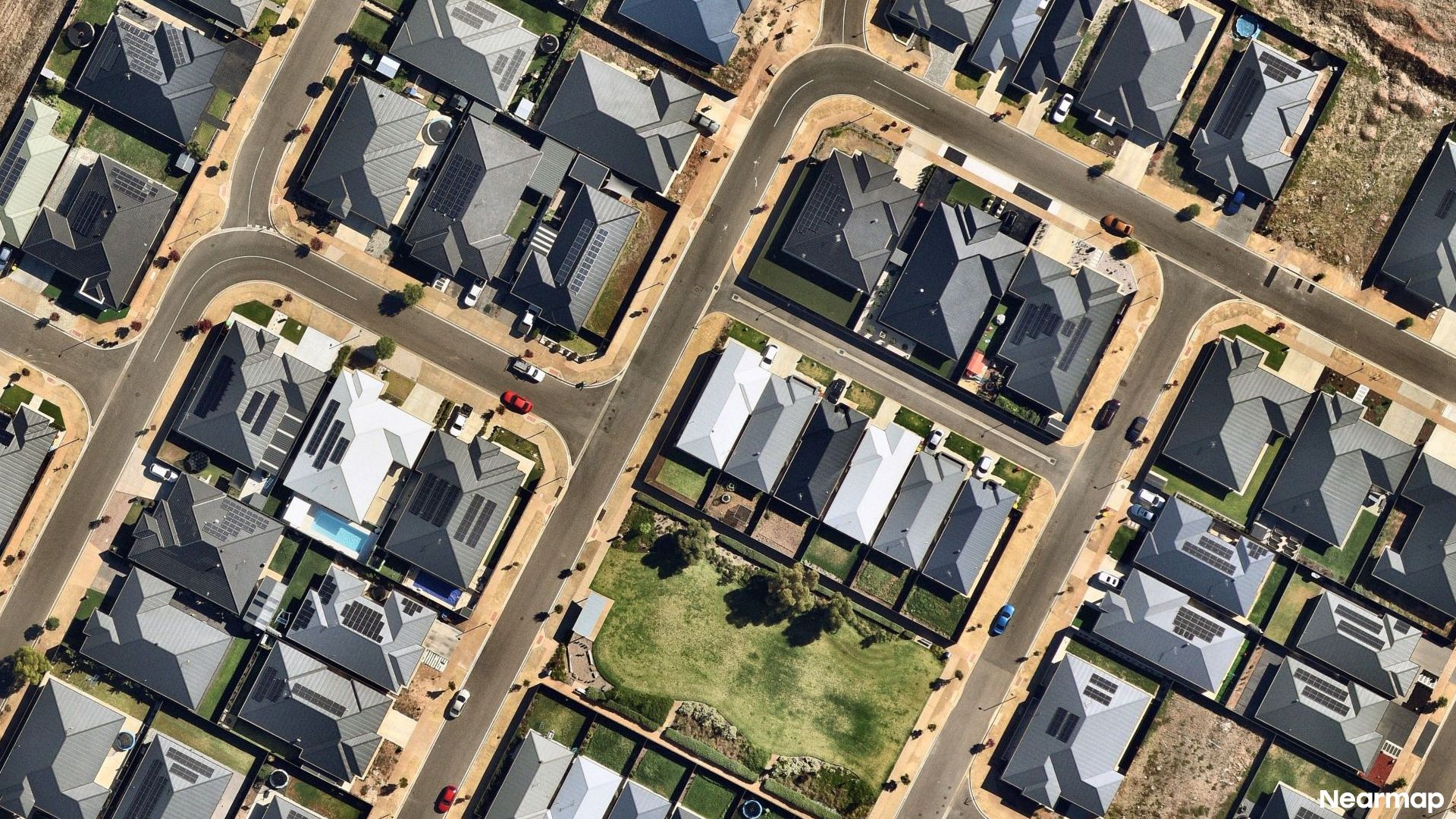 Vertical aerial view