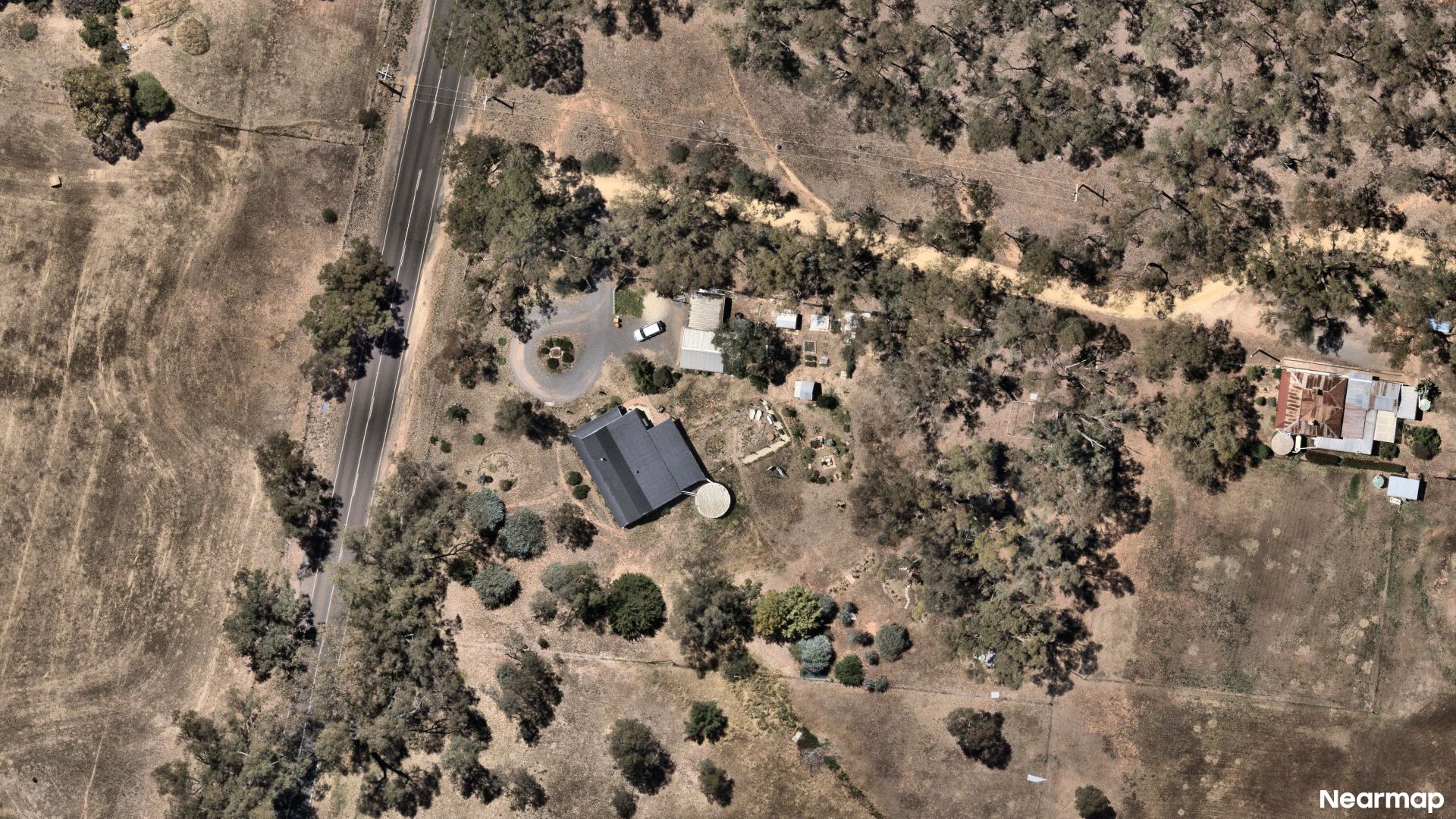 Vertical aerial view