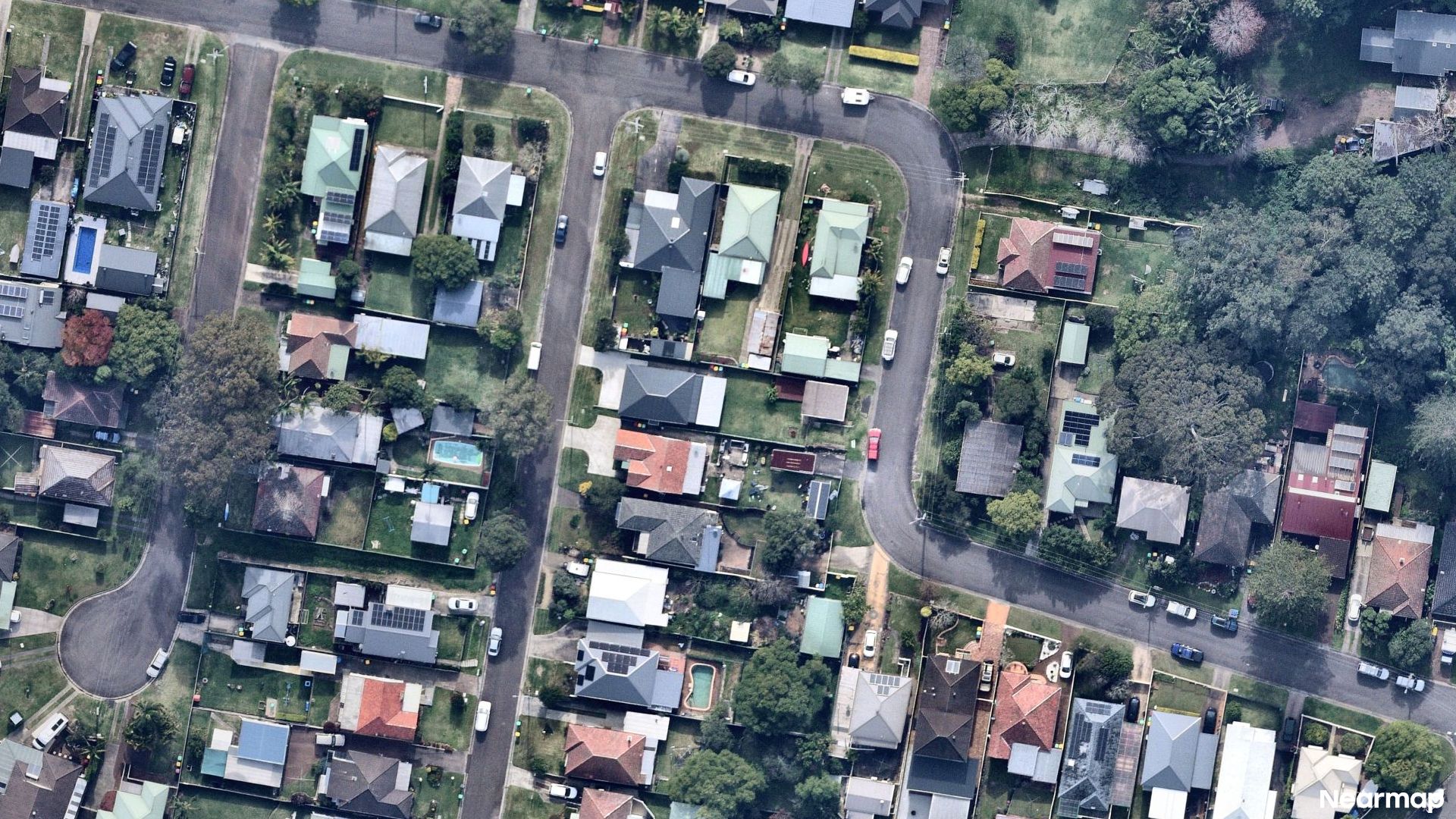 Vertical aerial view