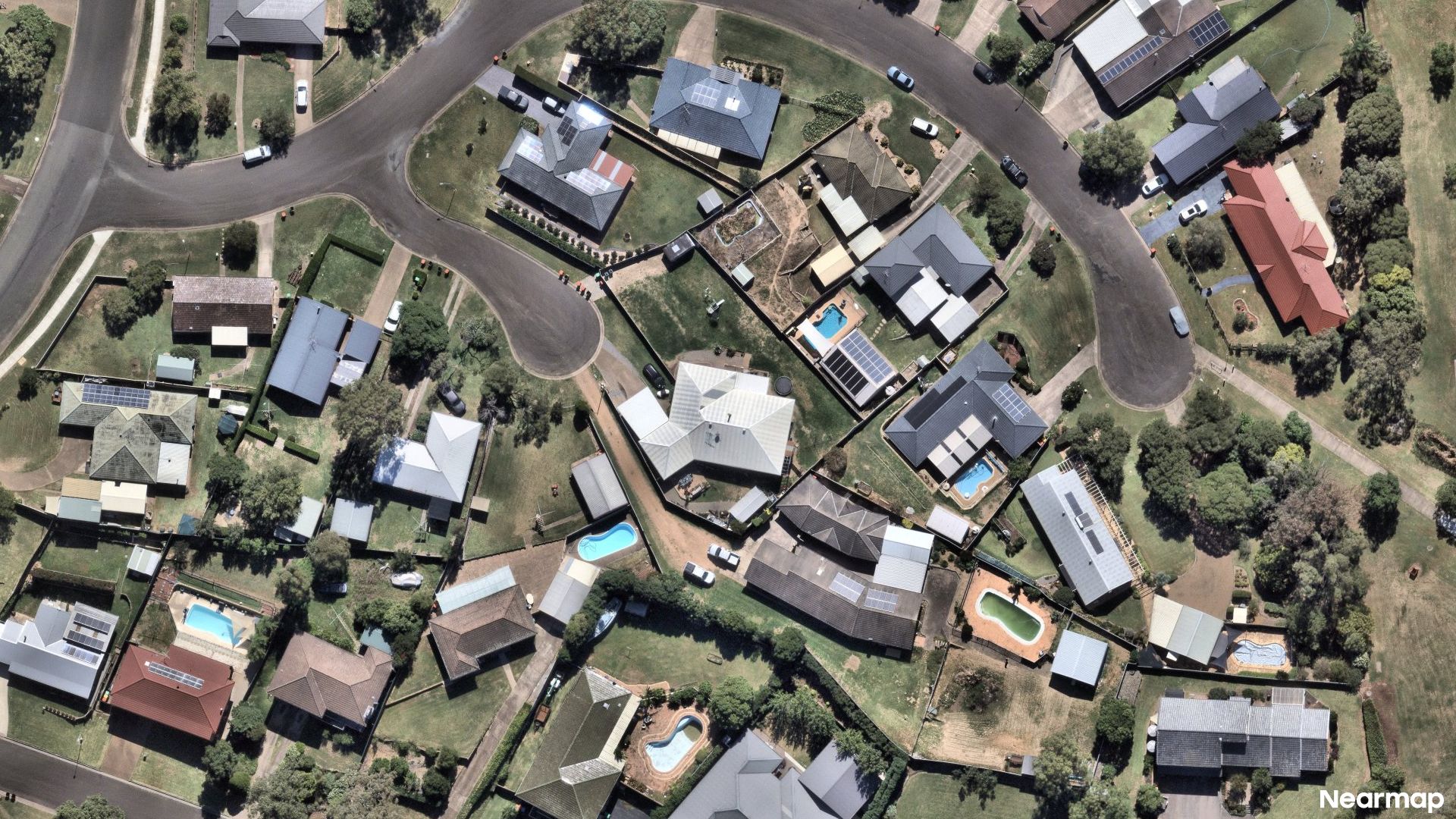 Vertical aerial view