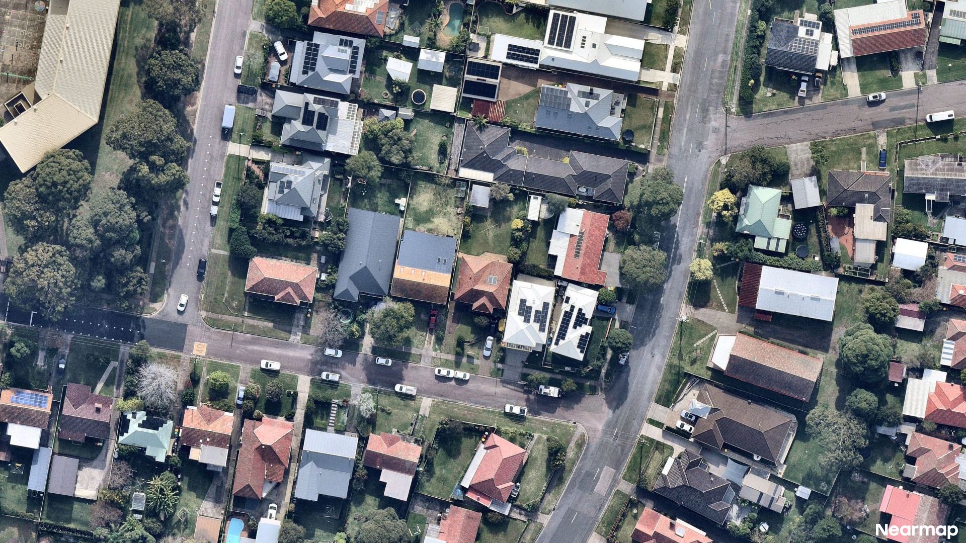 Vertical aerial view