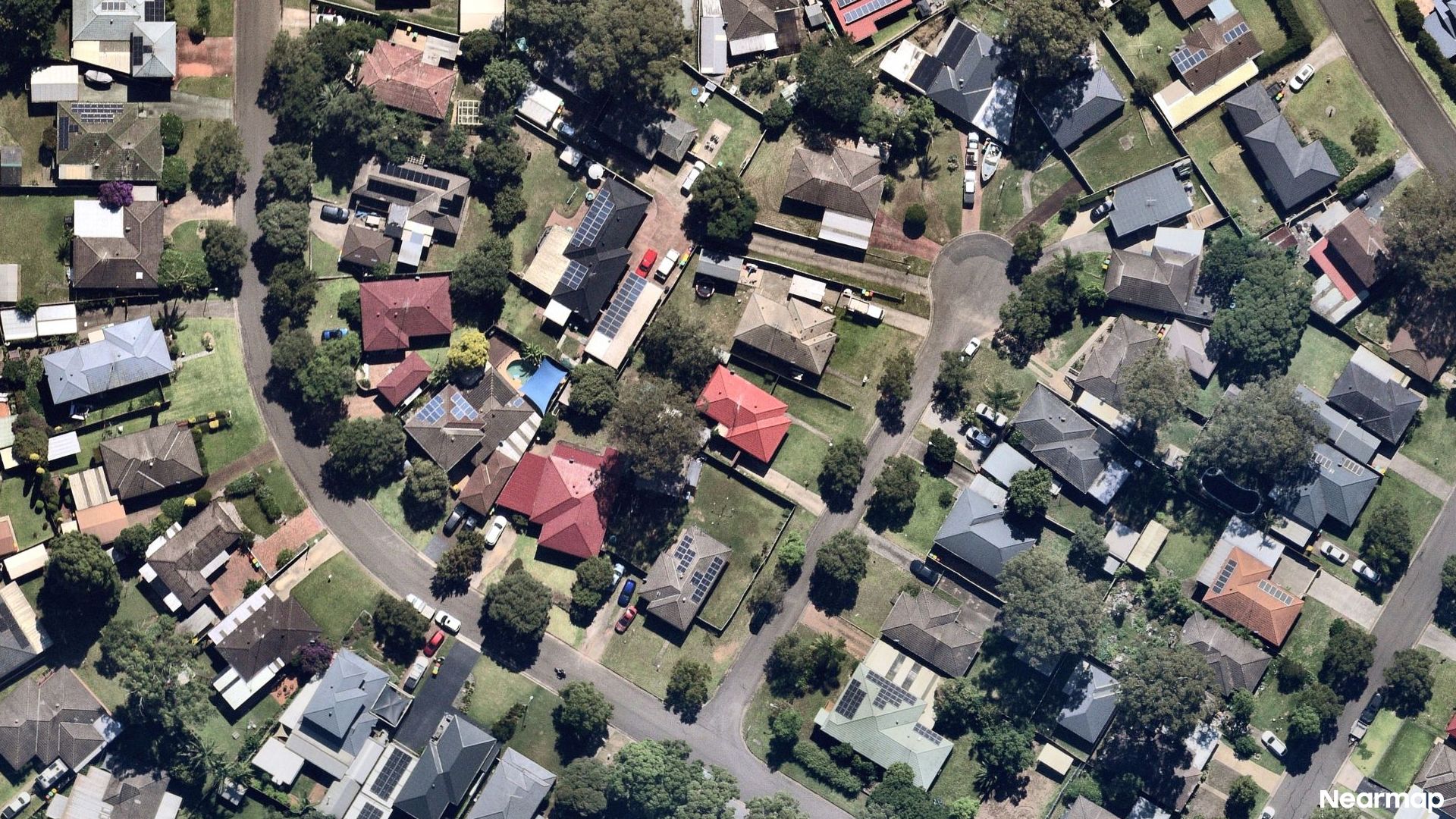 Vertical aerial view