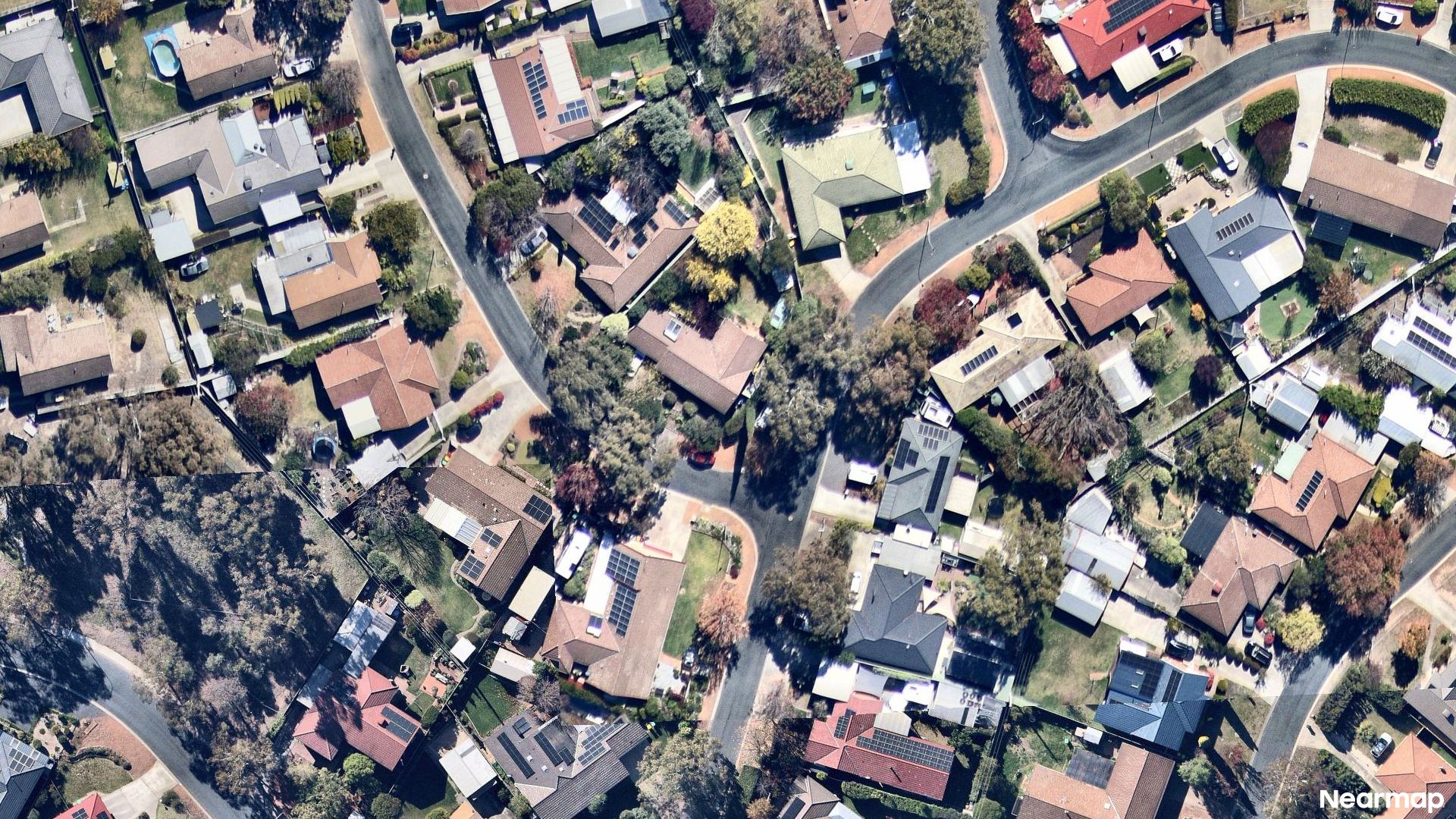 Vertical aerial view