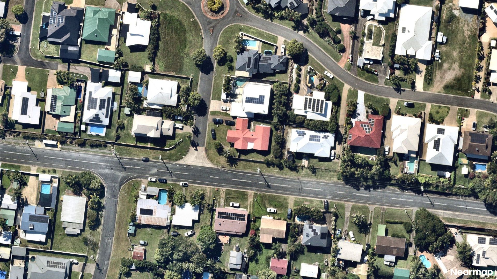 Vertical aerial view