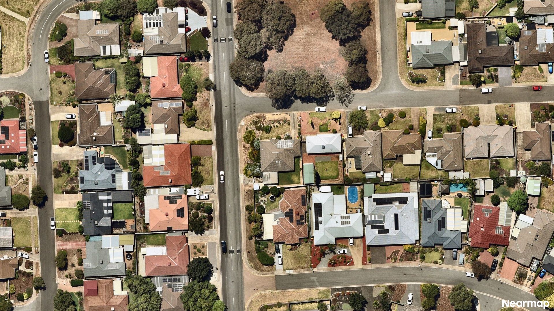 Vertical aerial view