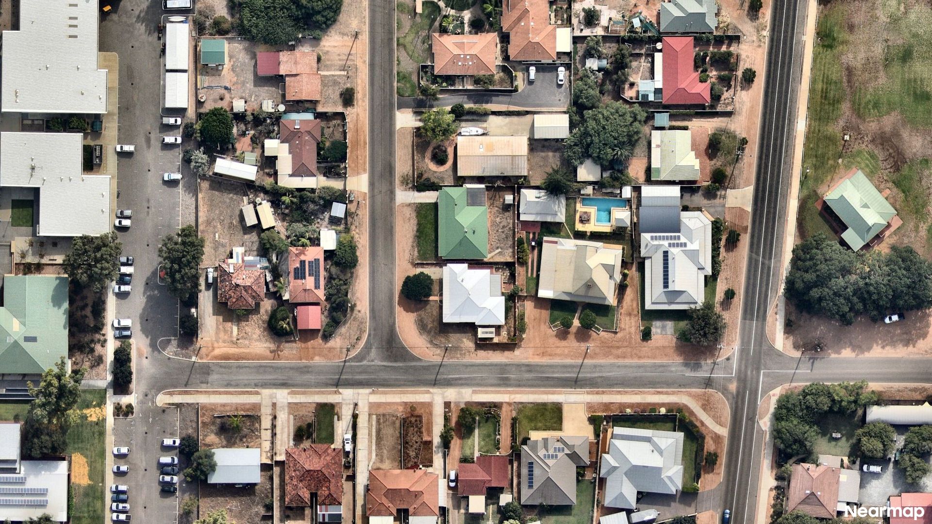 Vertical aerial view