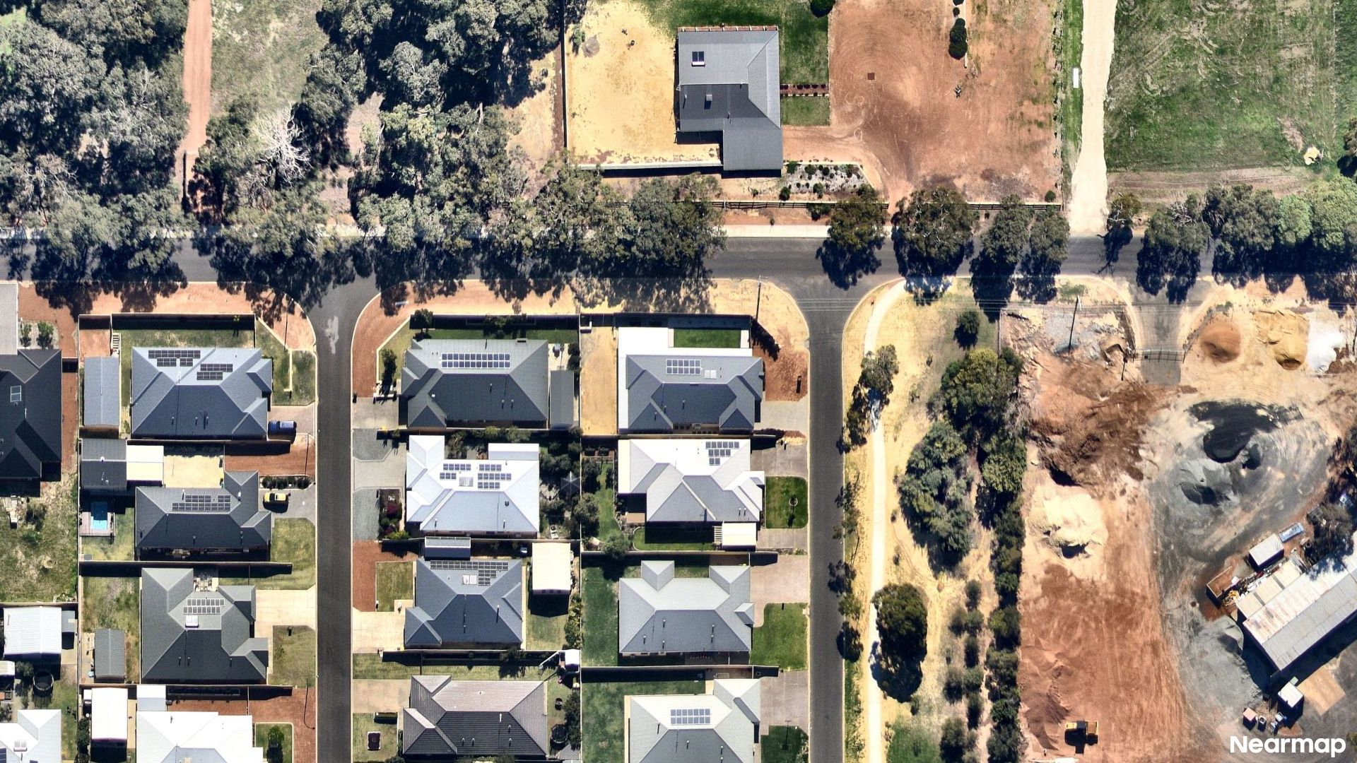 Vertical aerial view