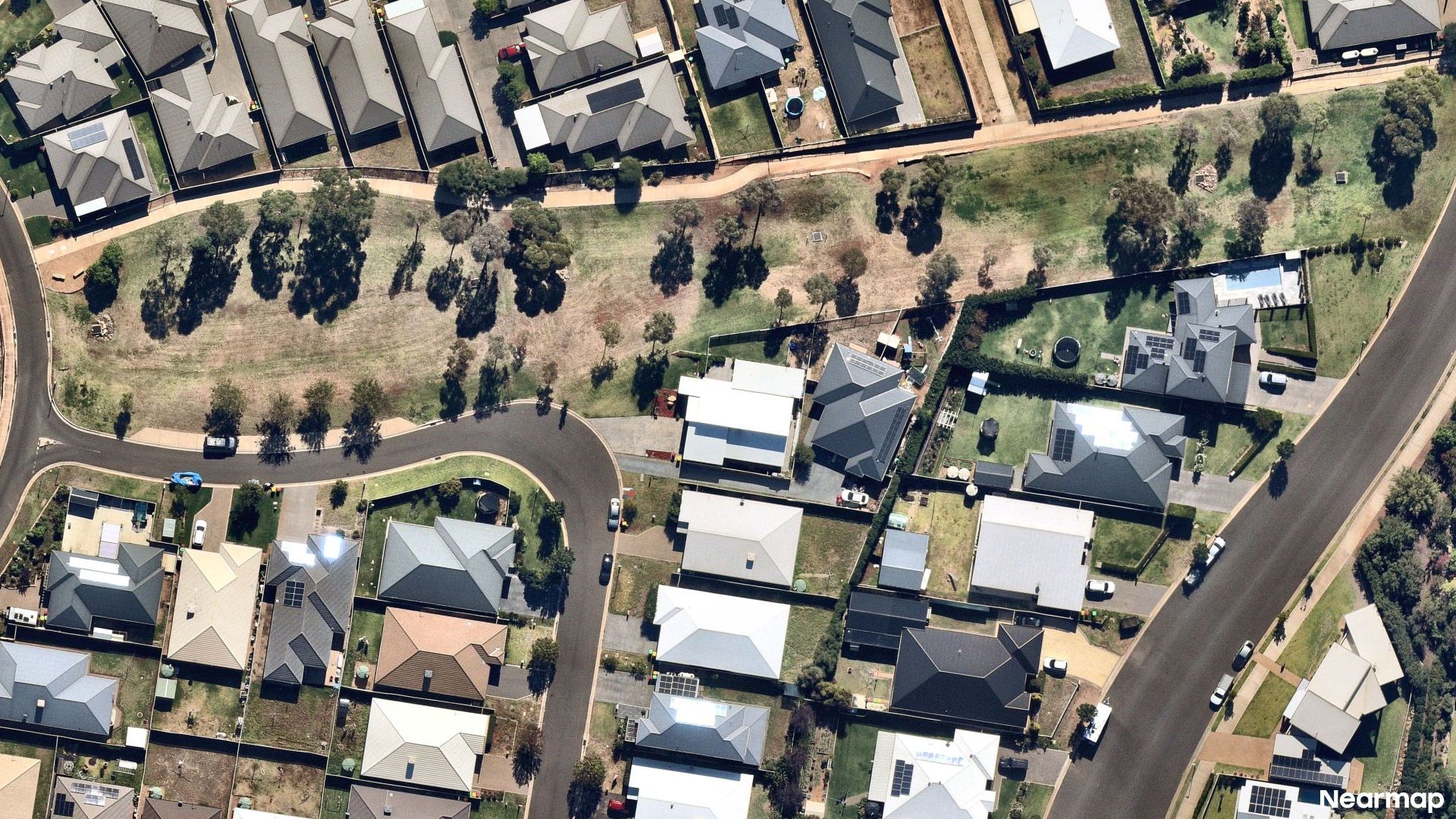 Vertical aerial view