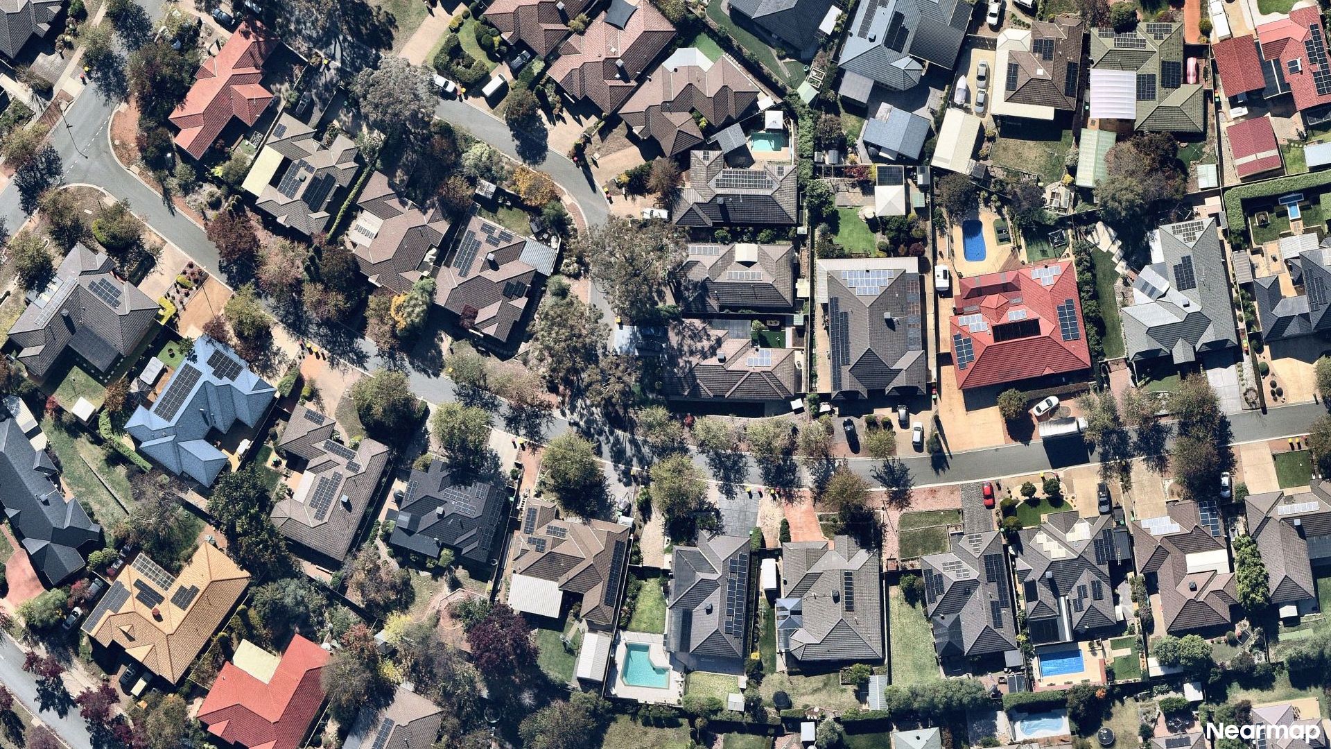 Vertical aerial view