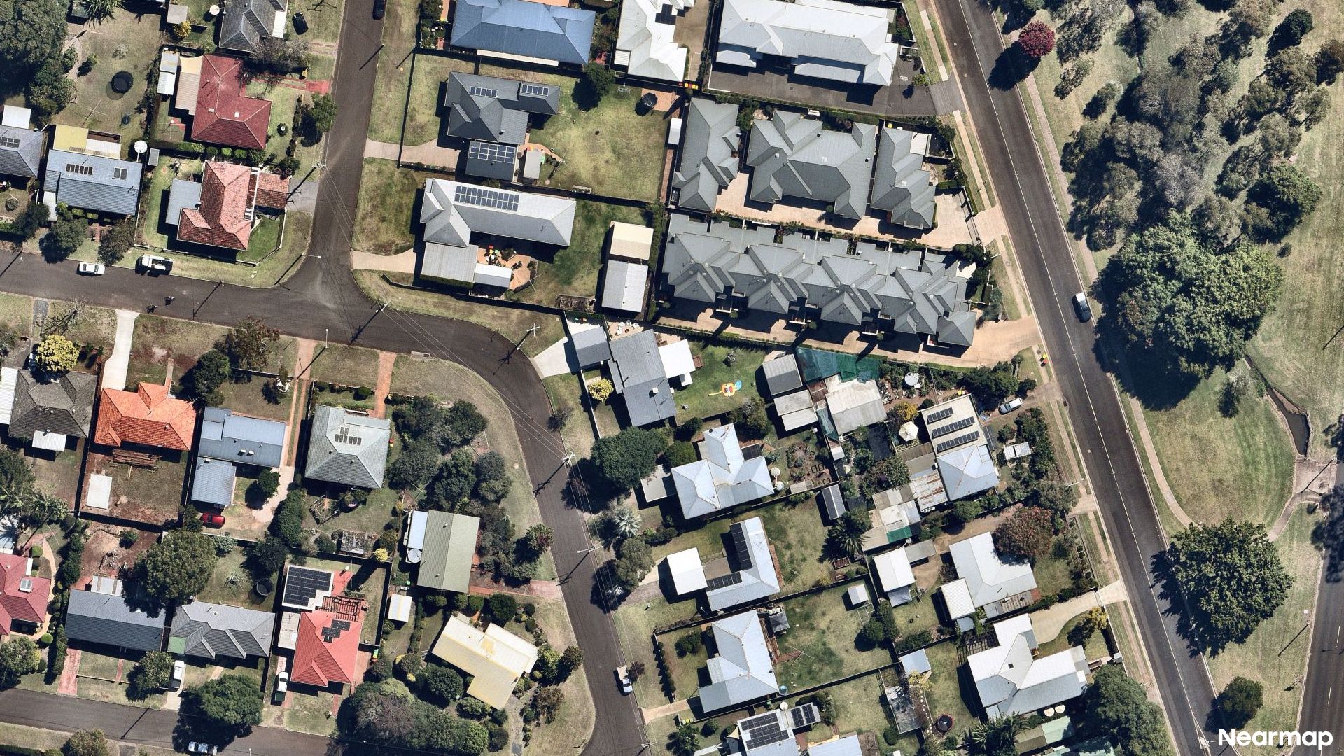 Vertical aerial view