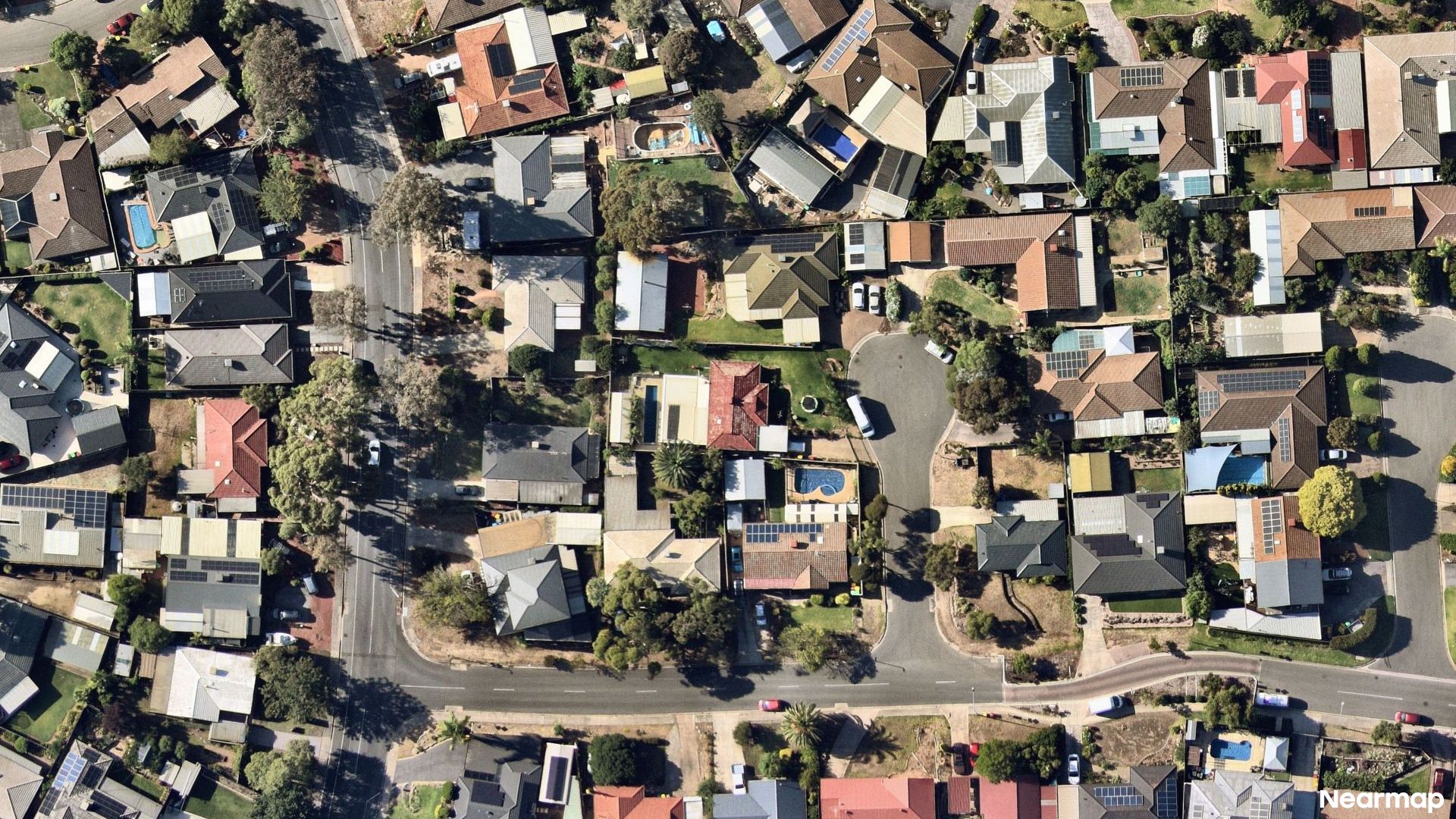 Vertical aerial view