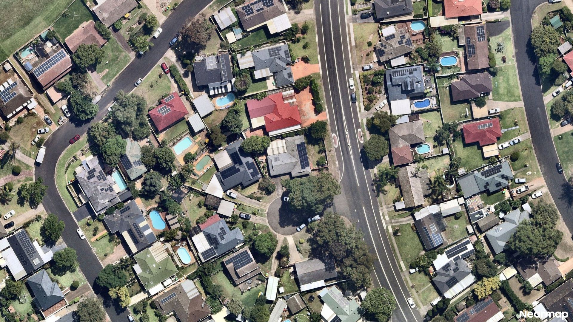 Vertical aerial view