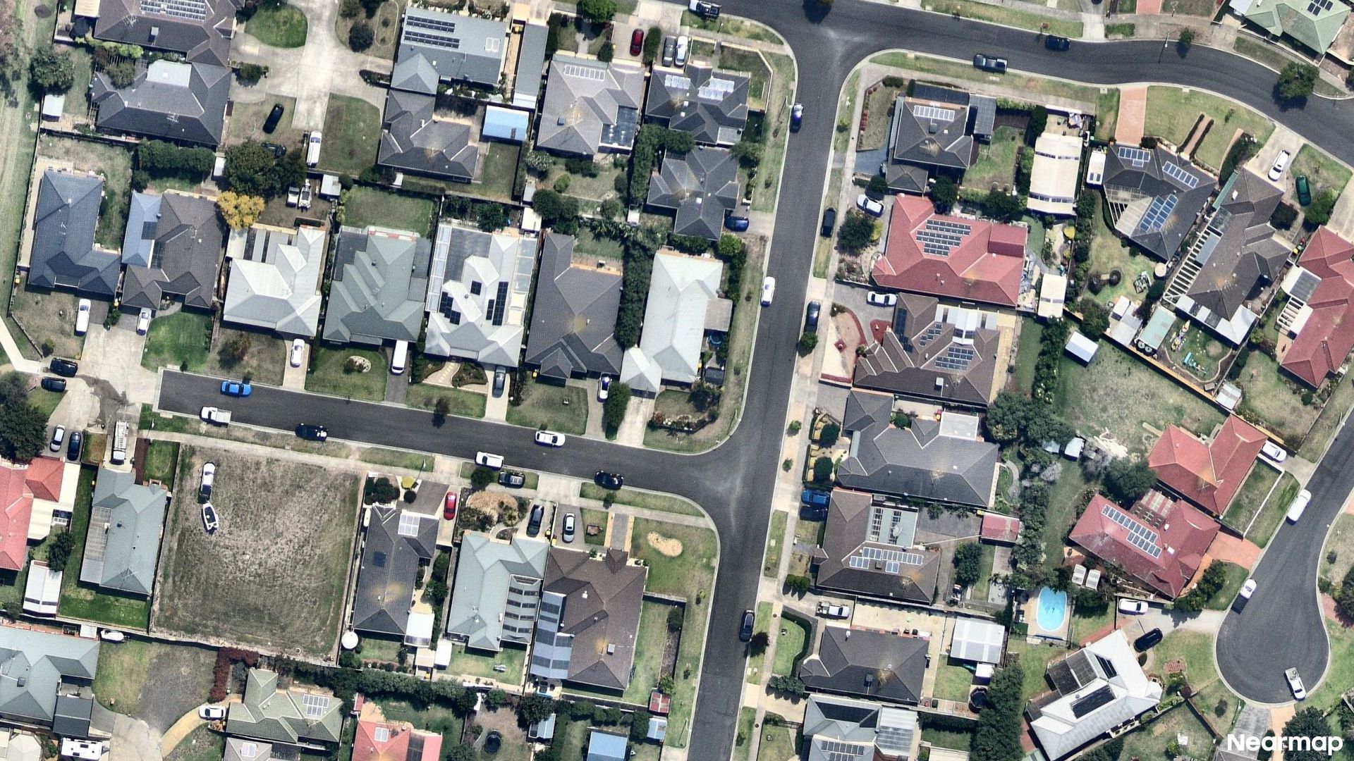 Vertical aerial view