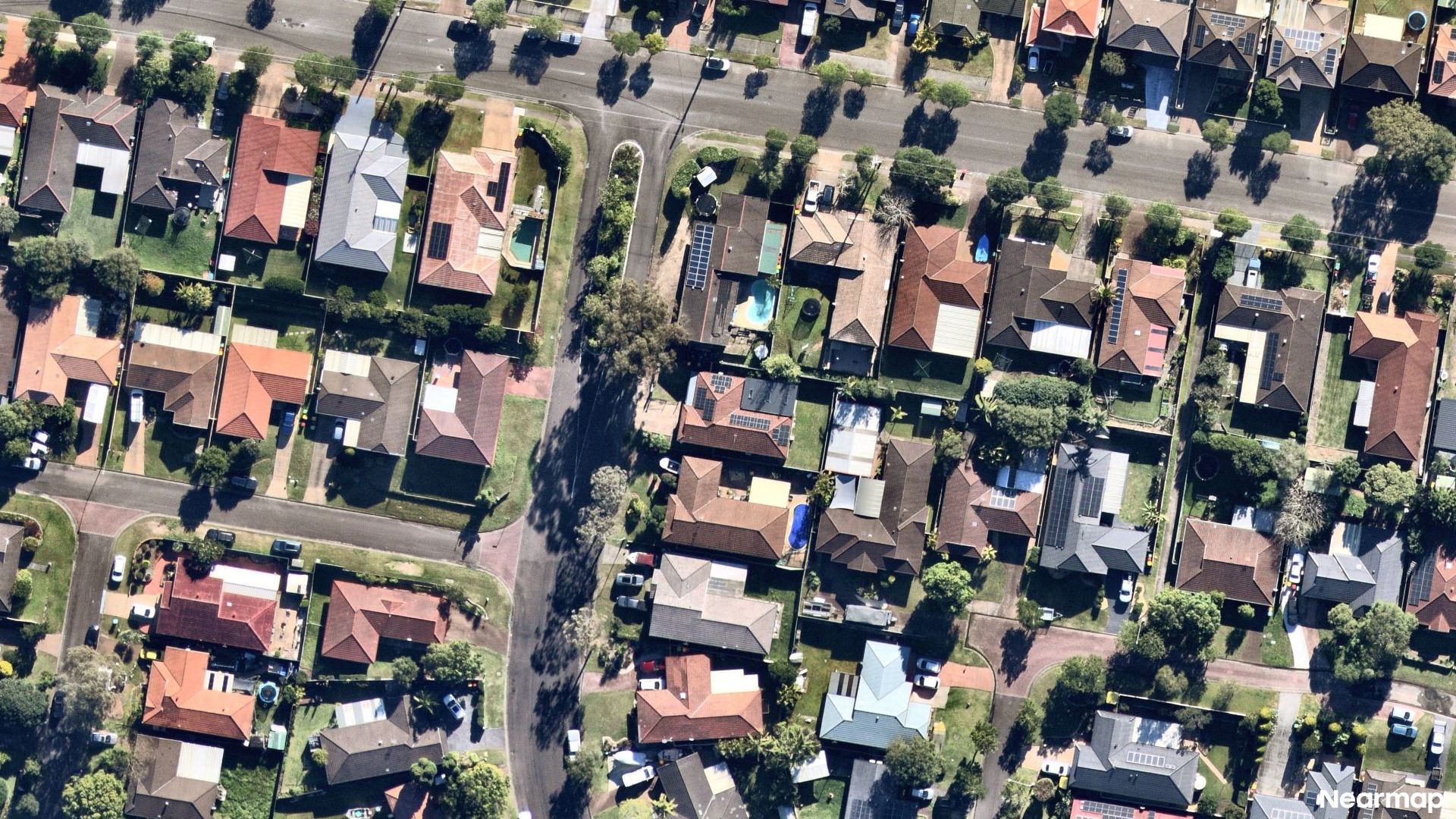Vertical aerial view