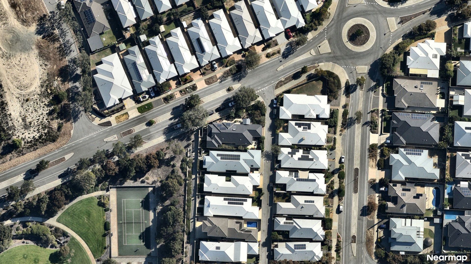 Vertical aerial view