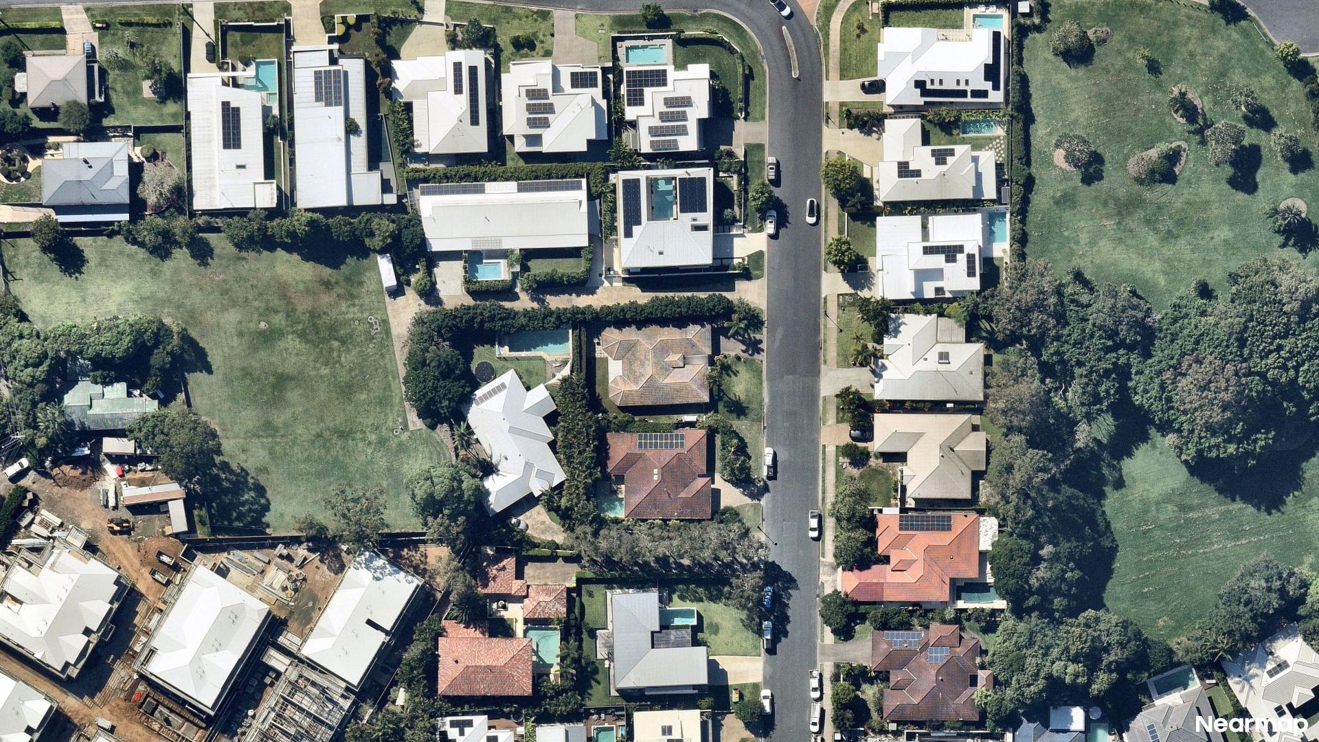 Vertical aerial view