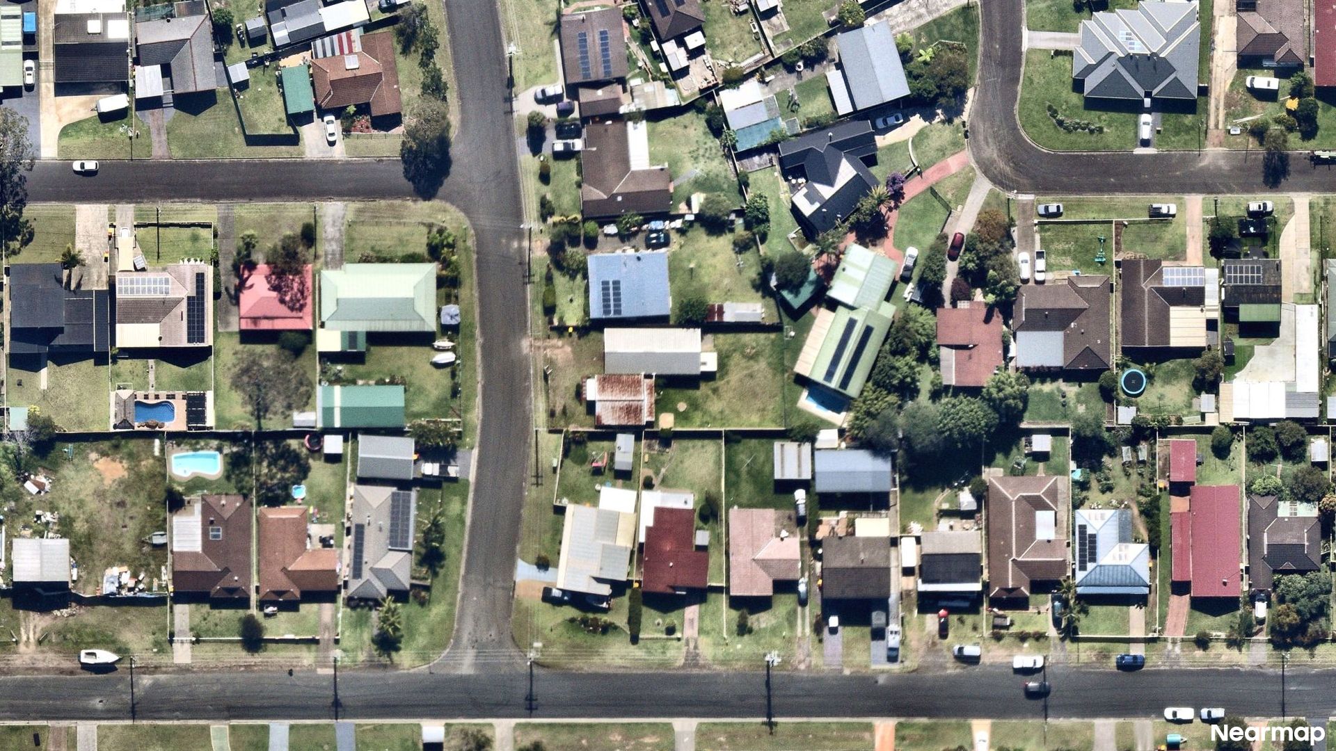 Vertical aerial view
