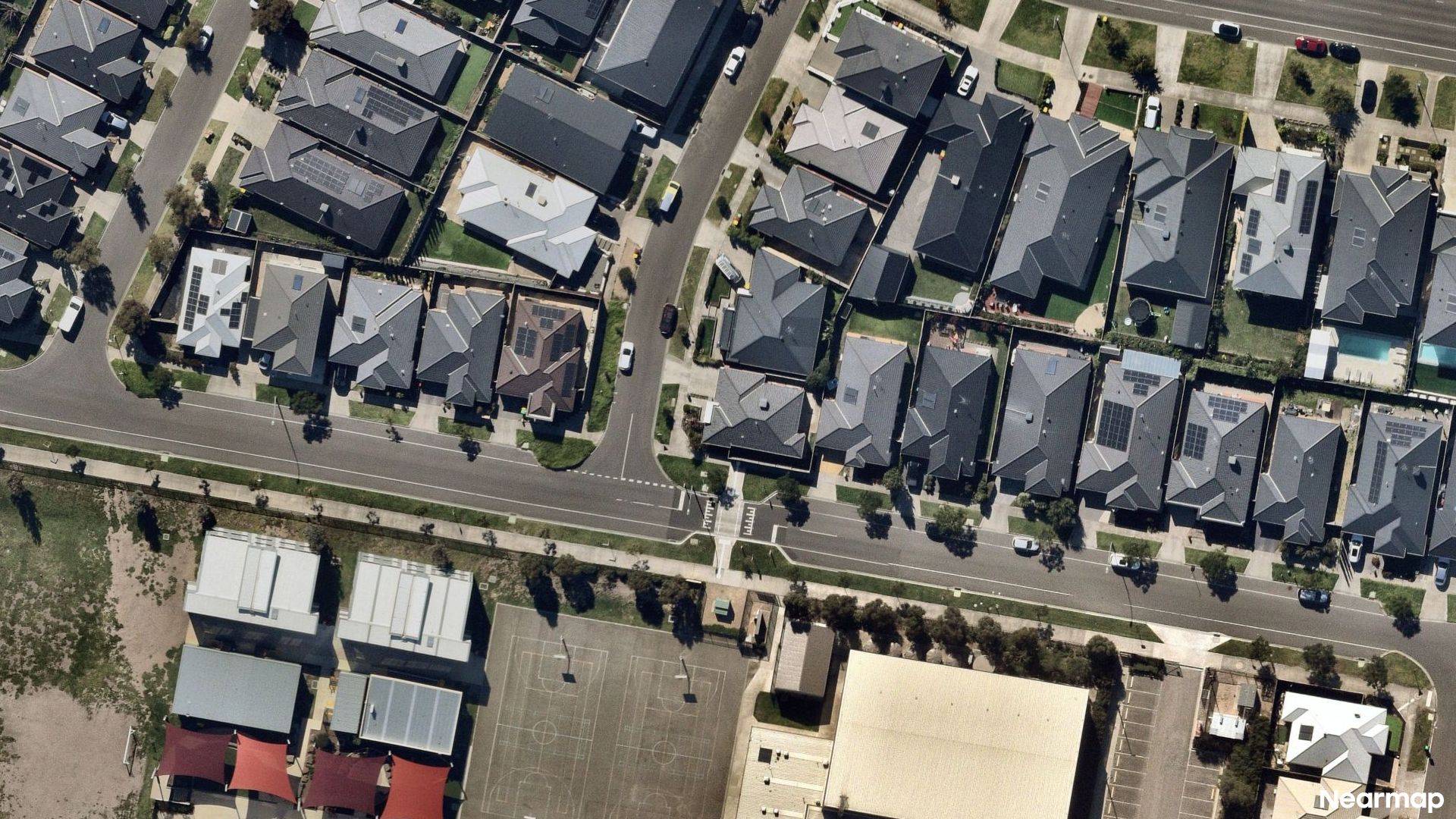 Vertical aerial view
