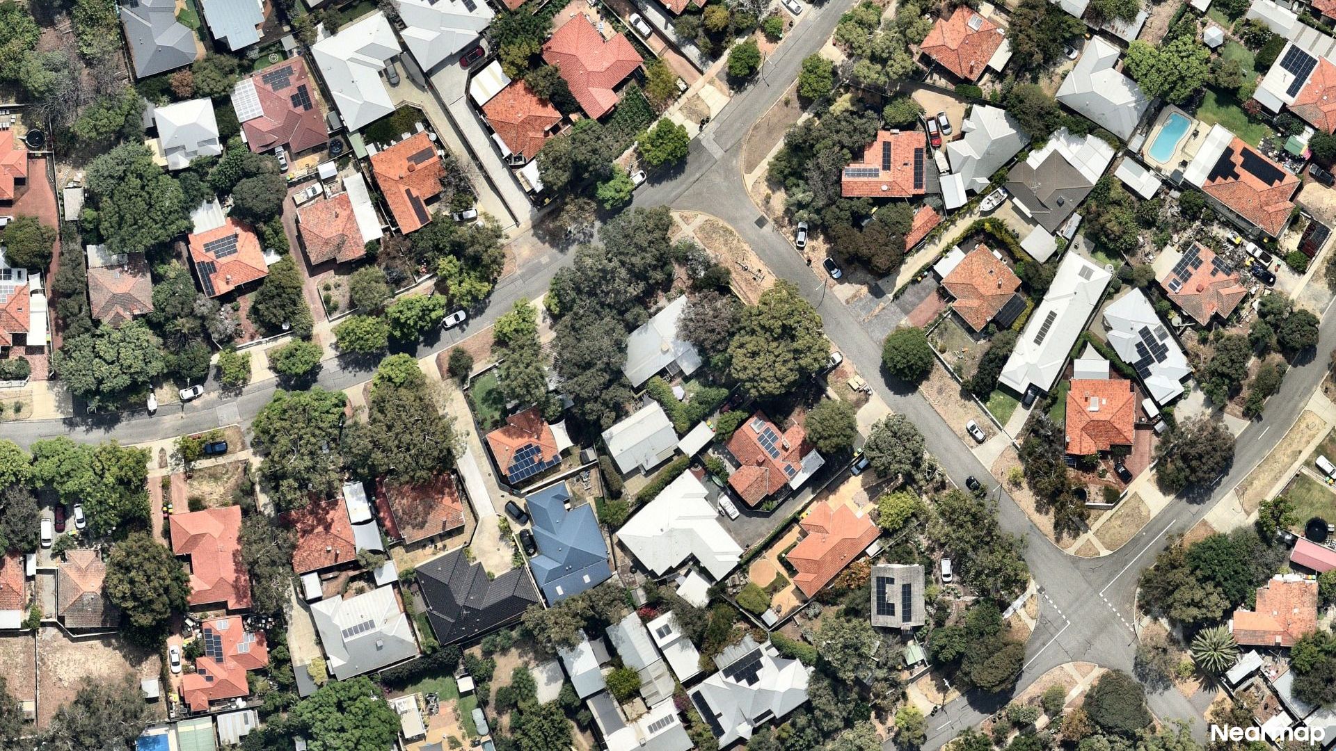 Vertical aerial view