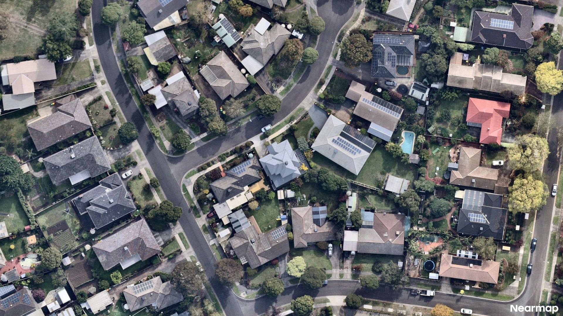 Vertical aerial view