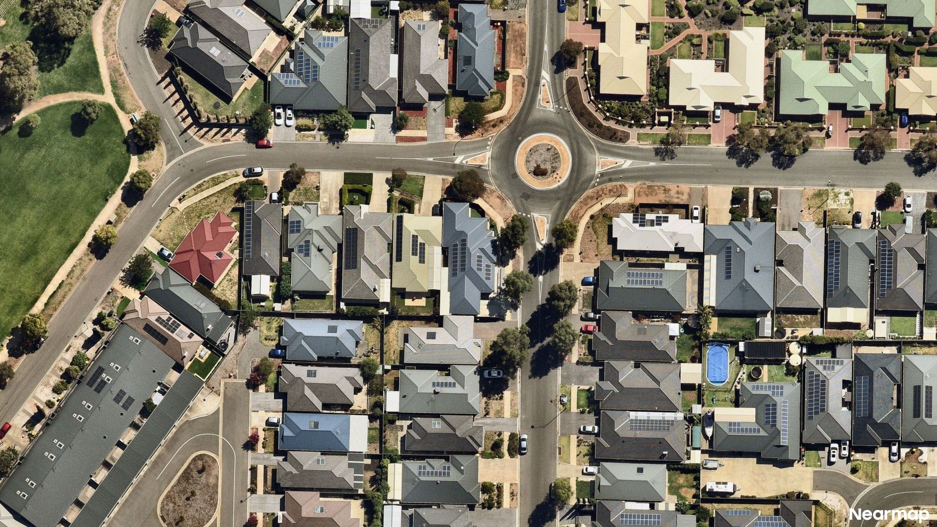 Vertical aerial view