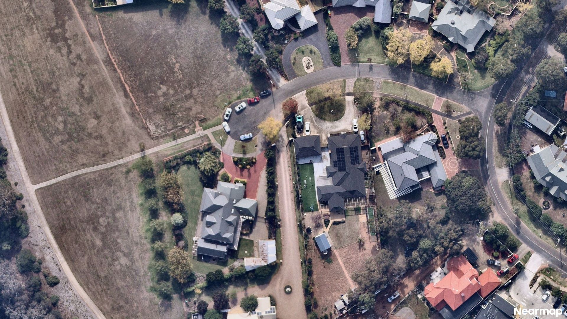 Vertical aerial view