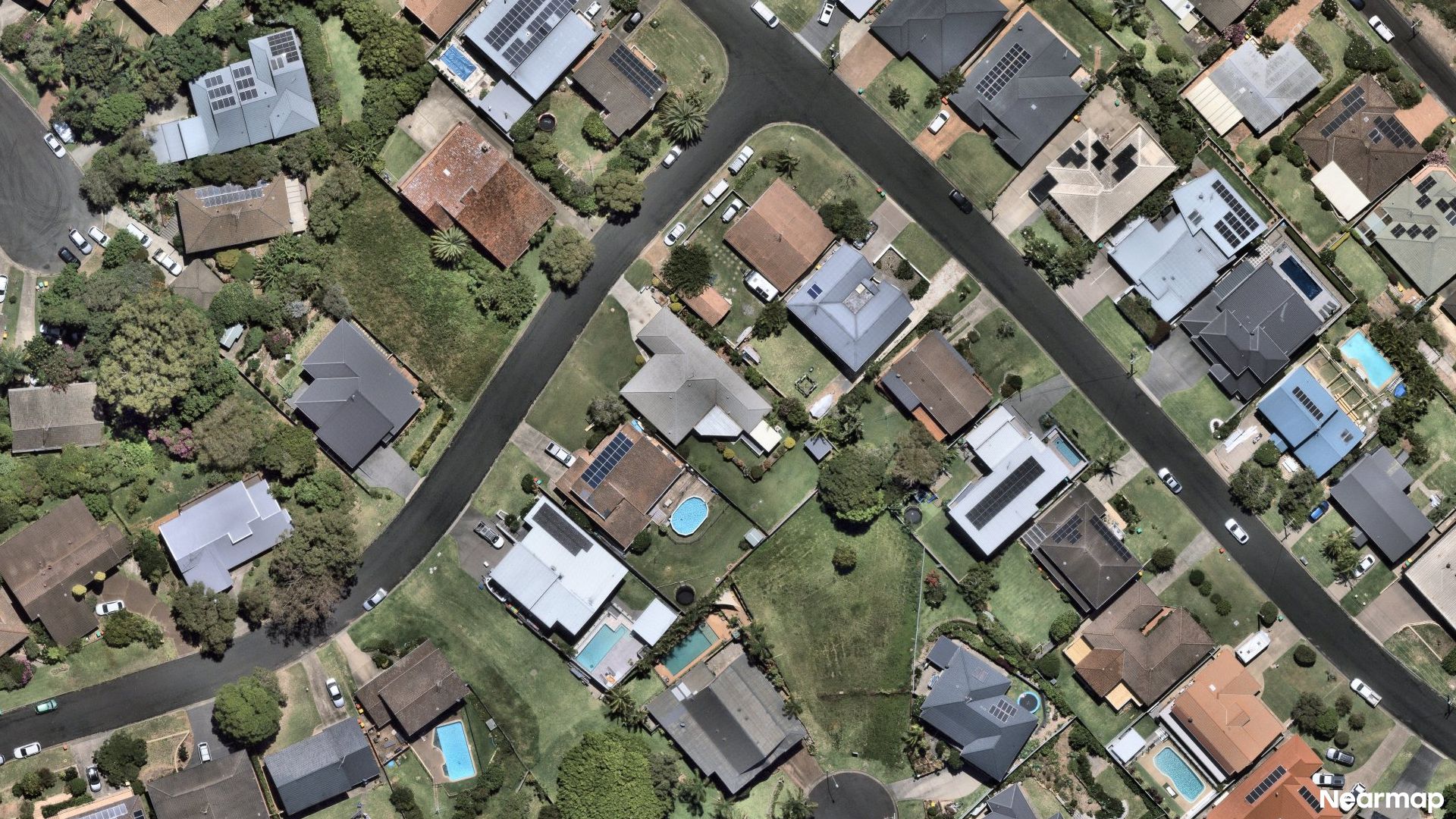 Vertical aerial view