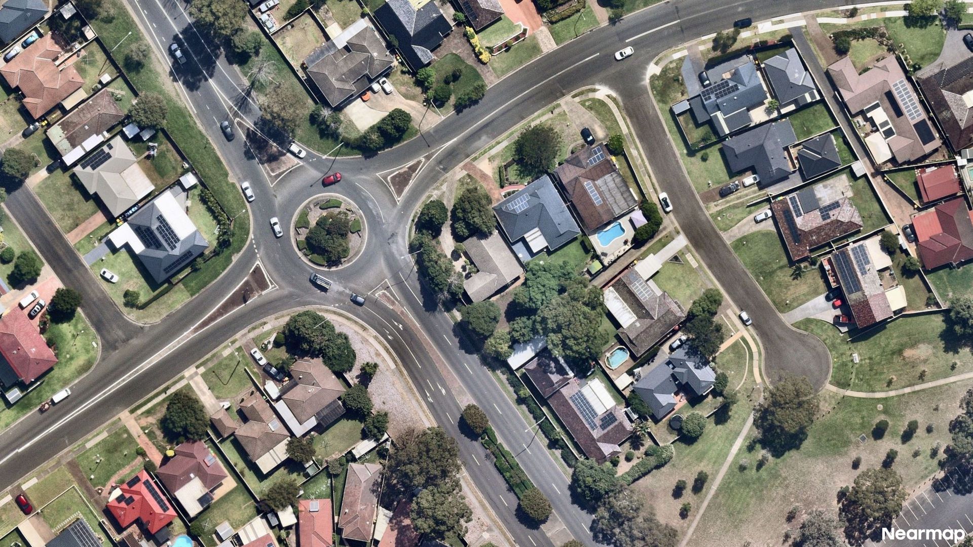Vertical aerial view