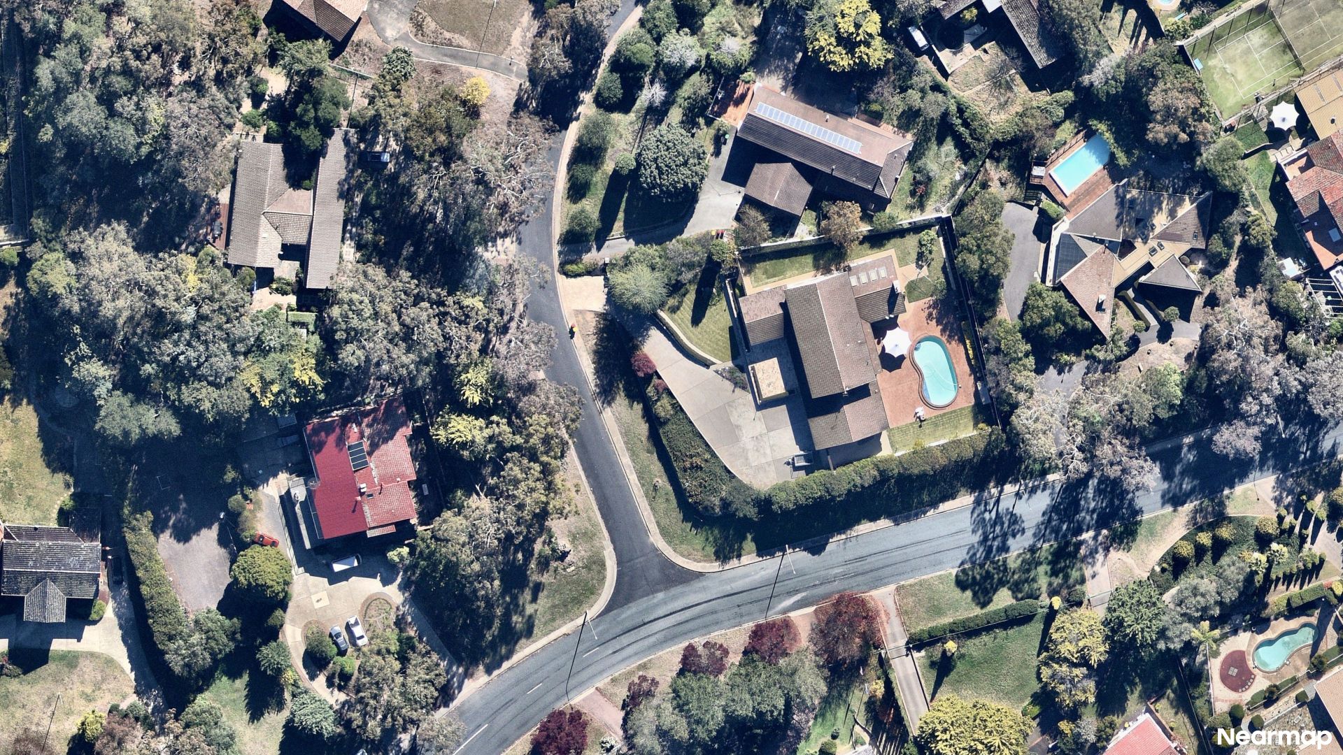 Vertical aerial view