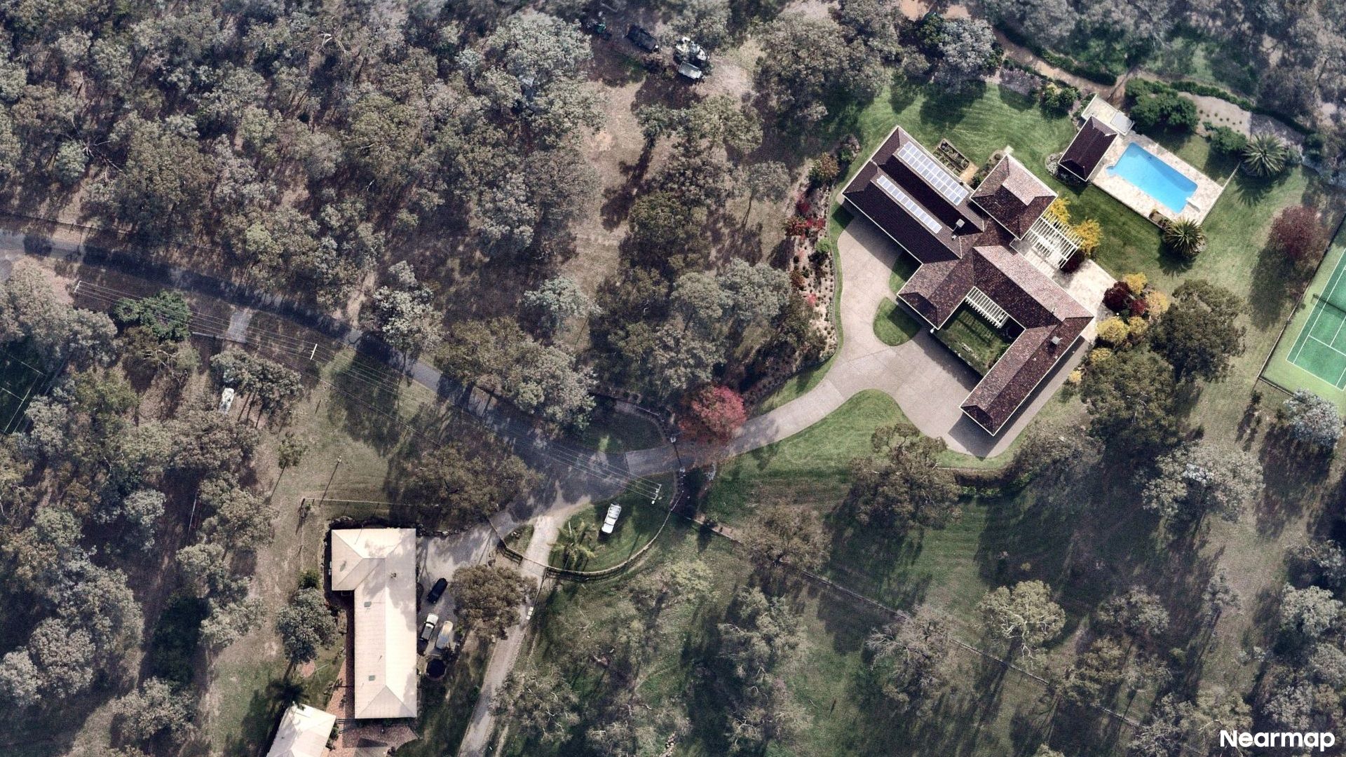 Vertical aerial view