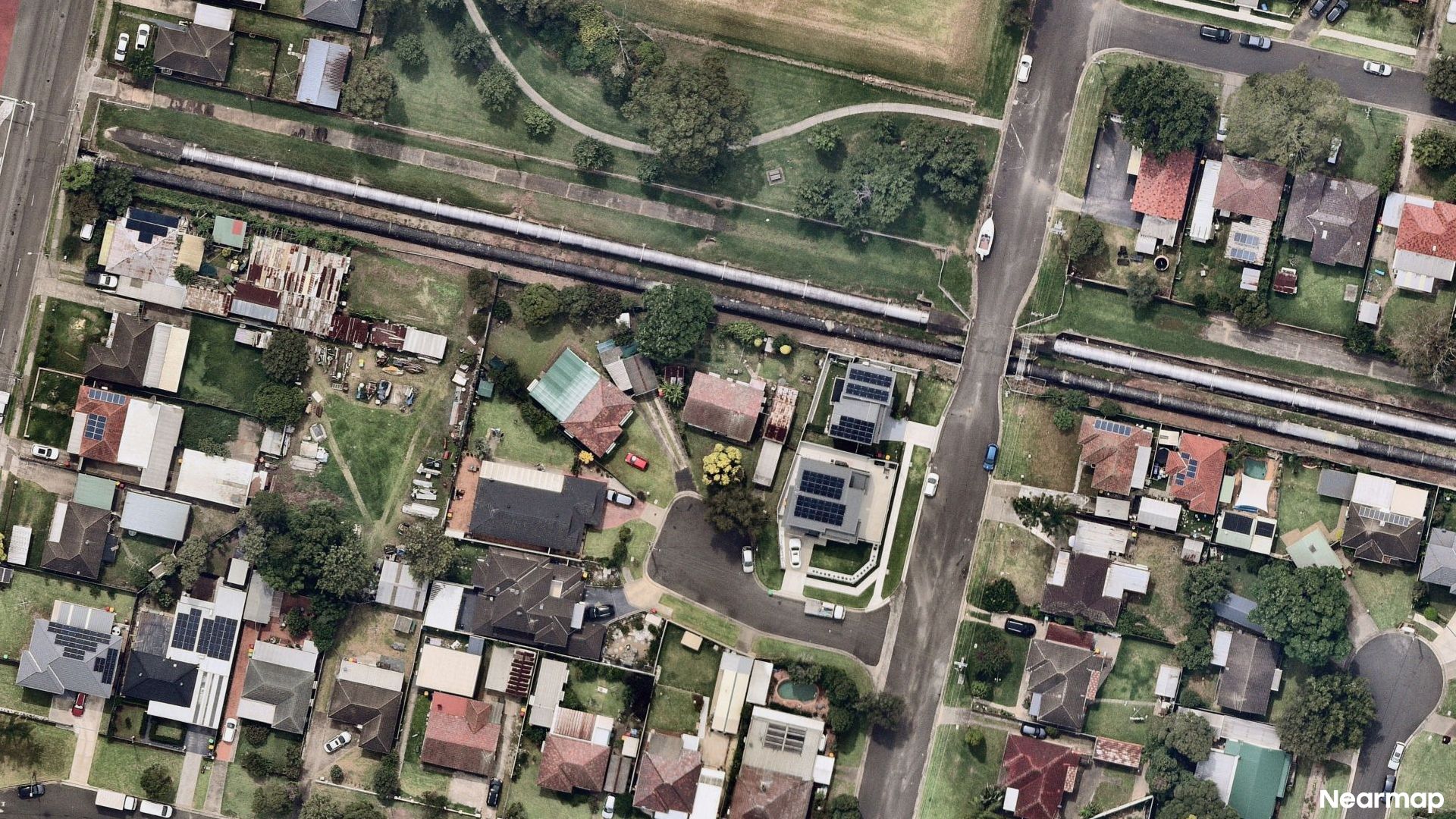 Vertical aerial view