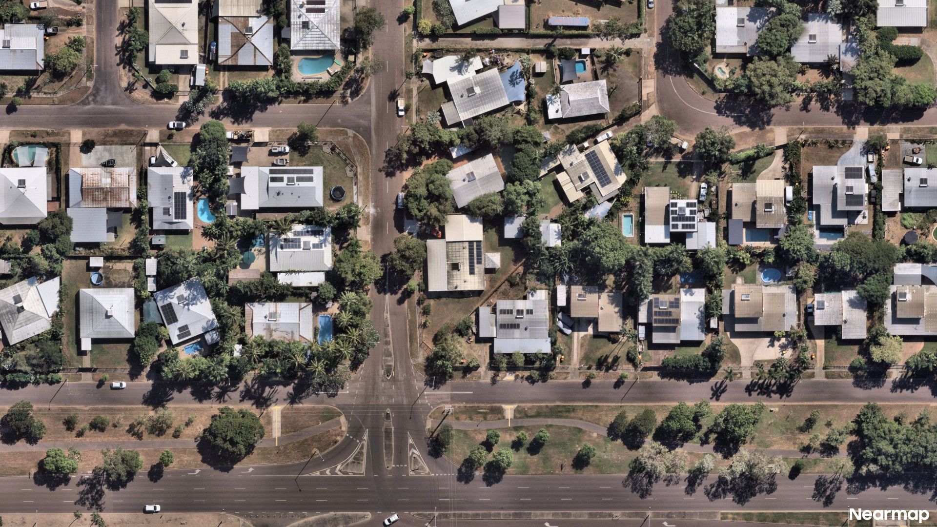 Vertical aerial view