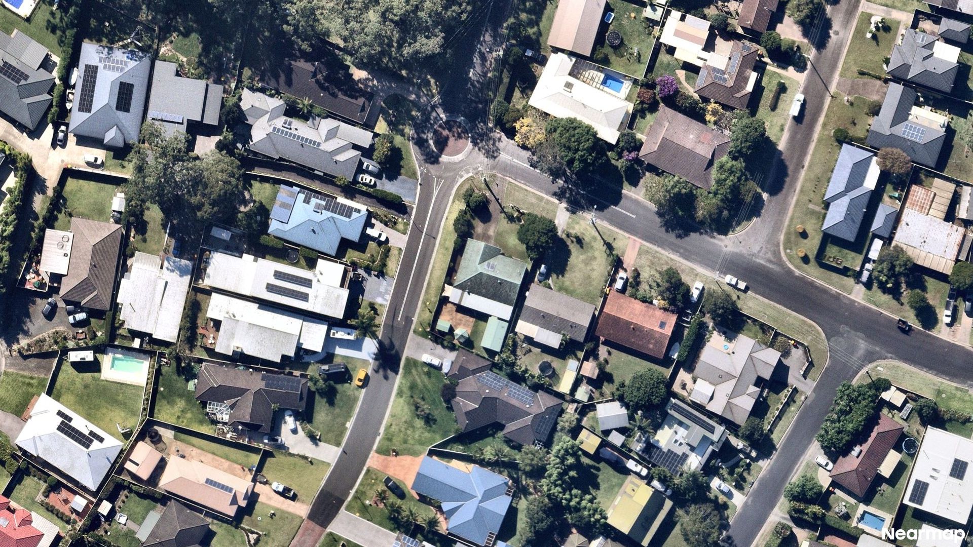 Vertical aerial view