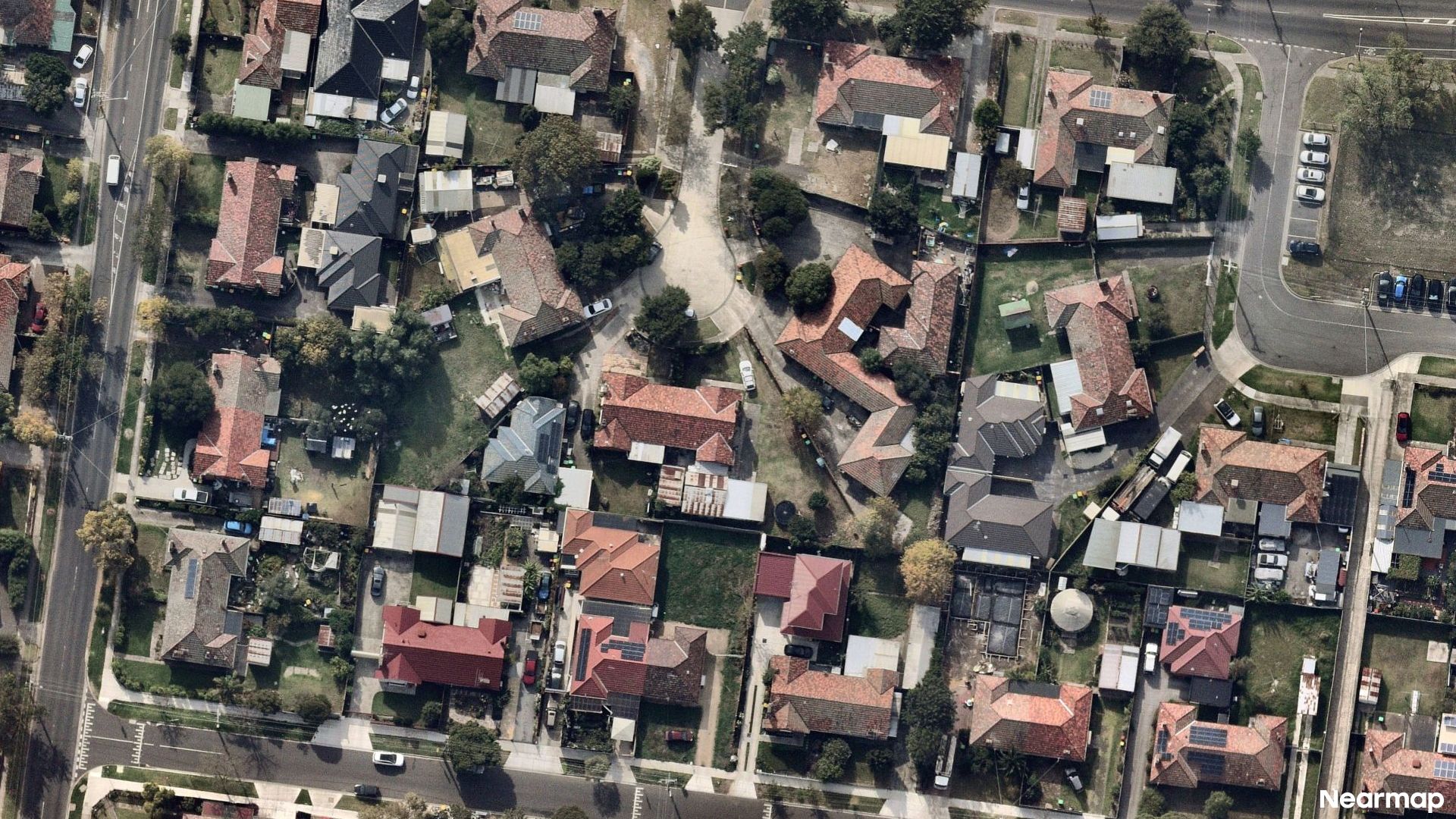 Vertical aerial view