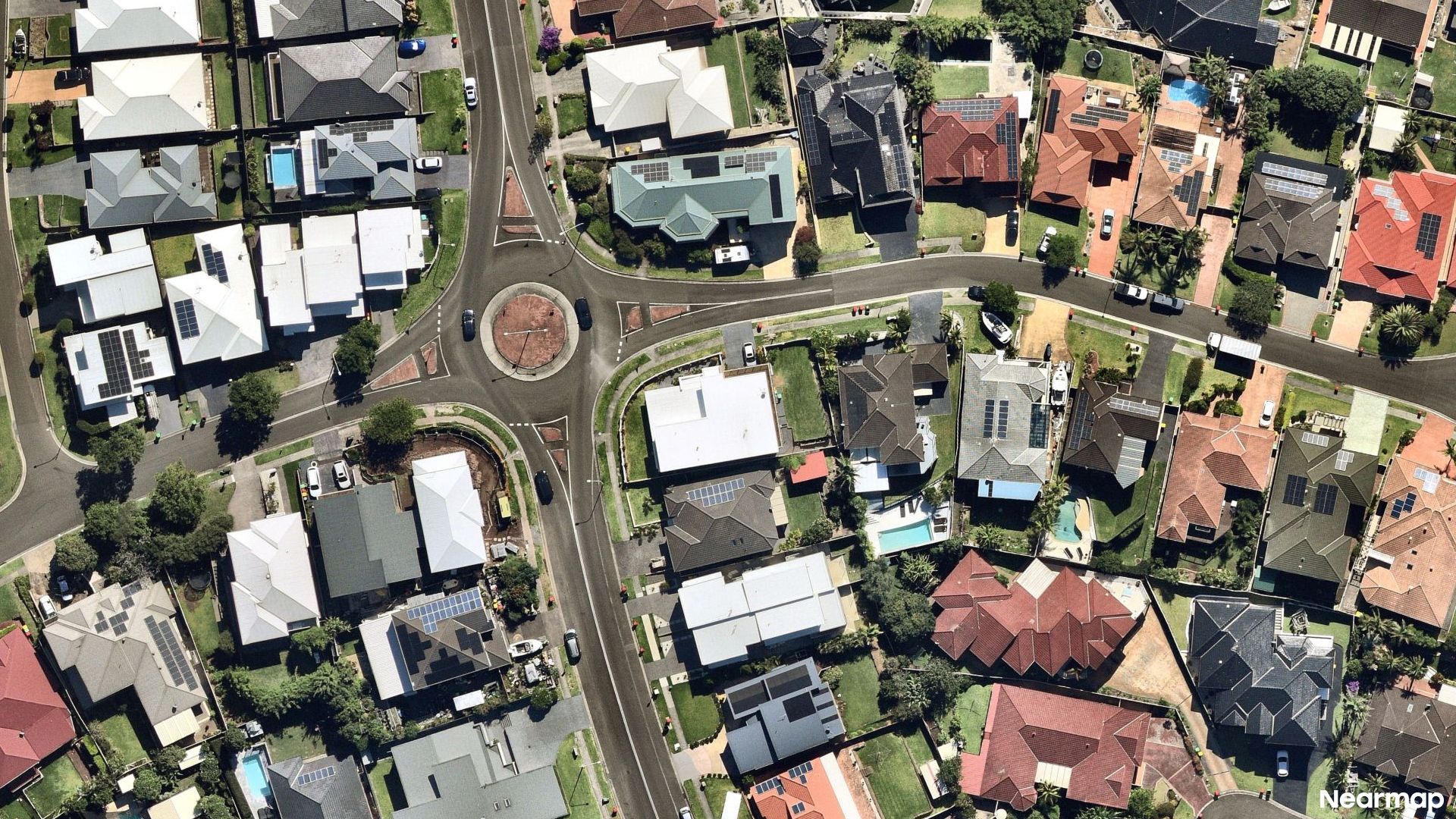 Vertical aerial view