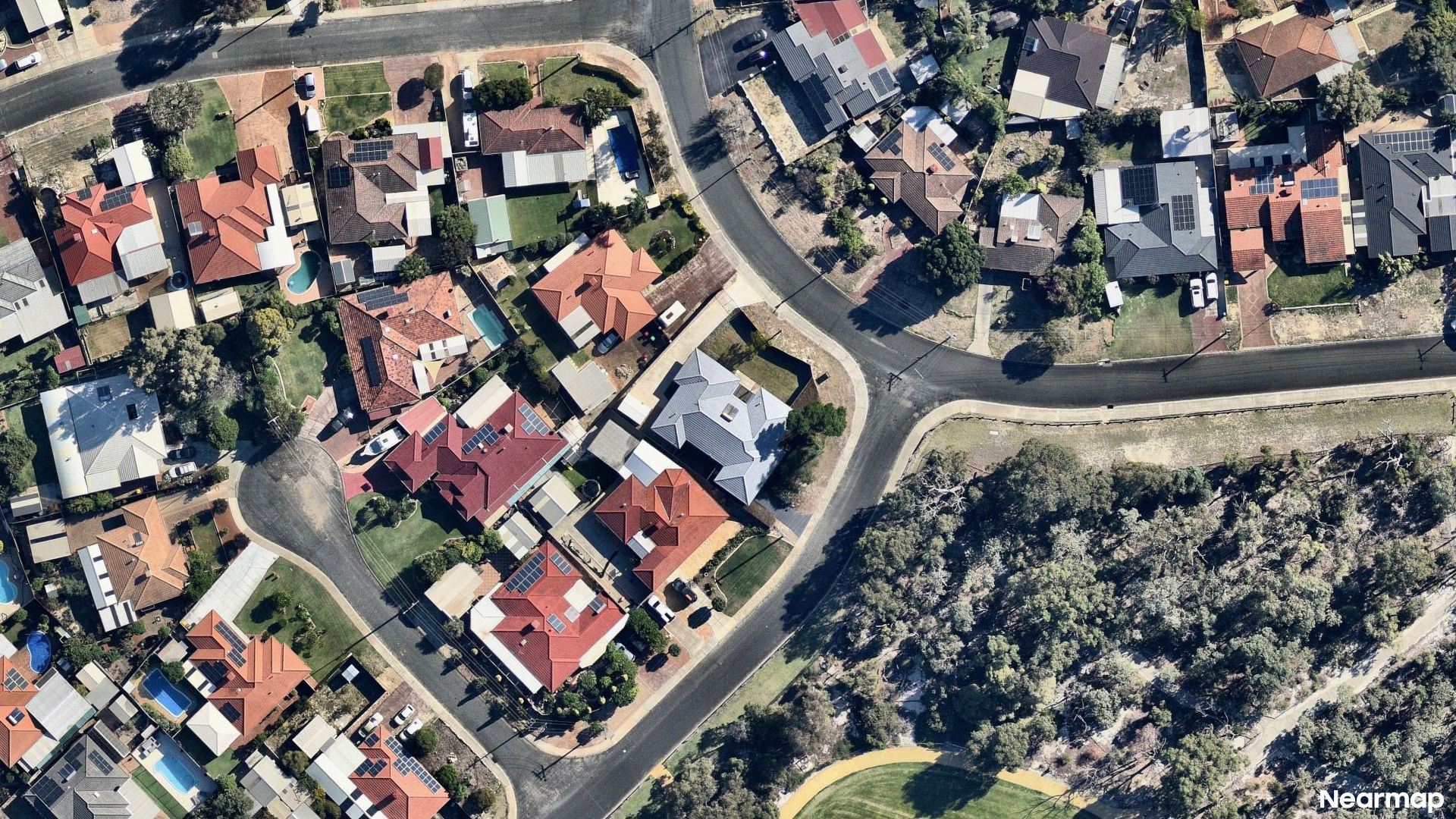 Vertical aerial view