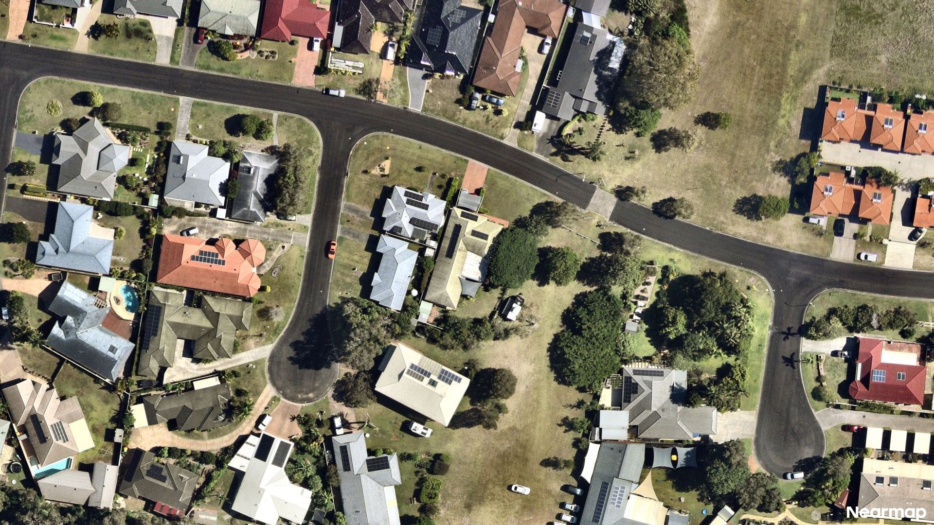 Vertical aerial view