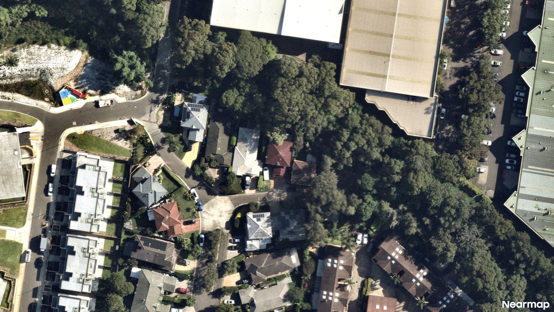 Vertical aerial view
