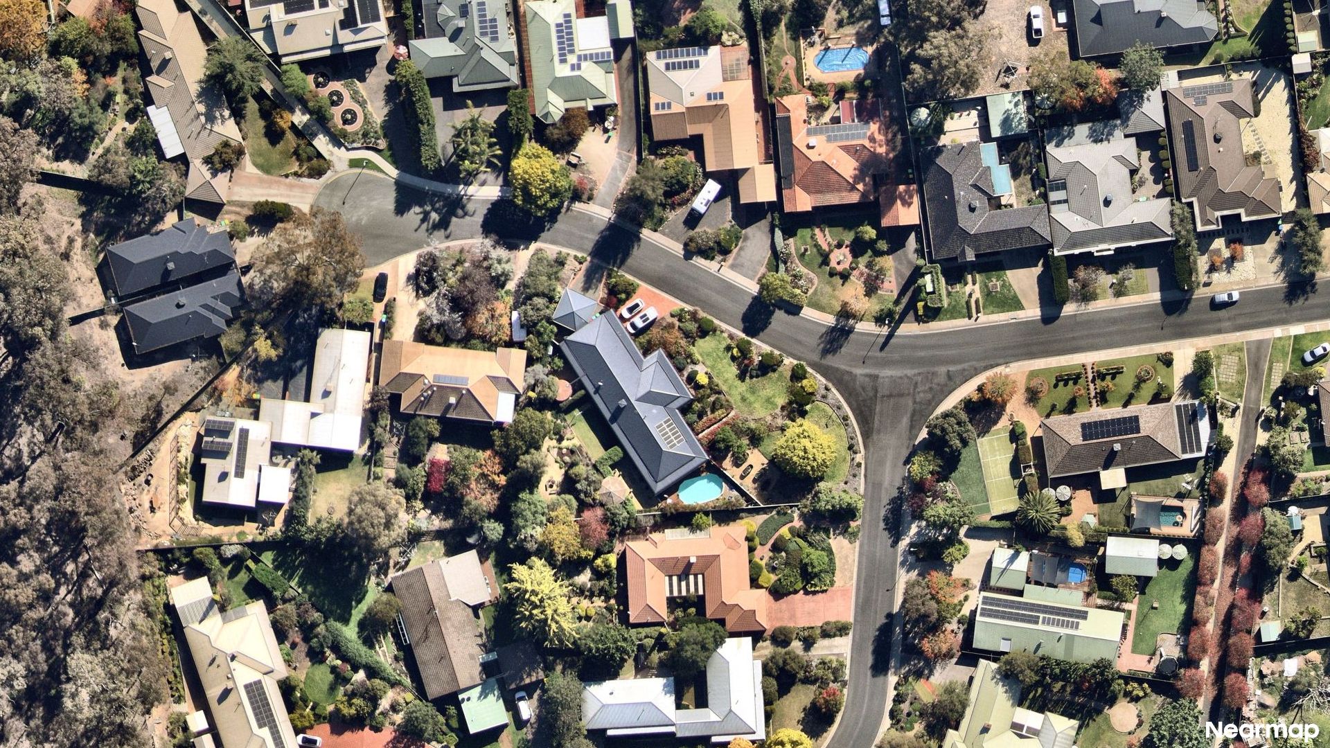 Vertical aerial view