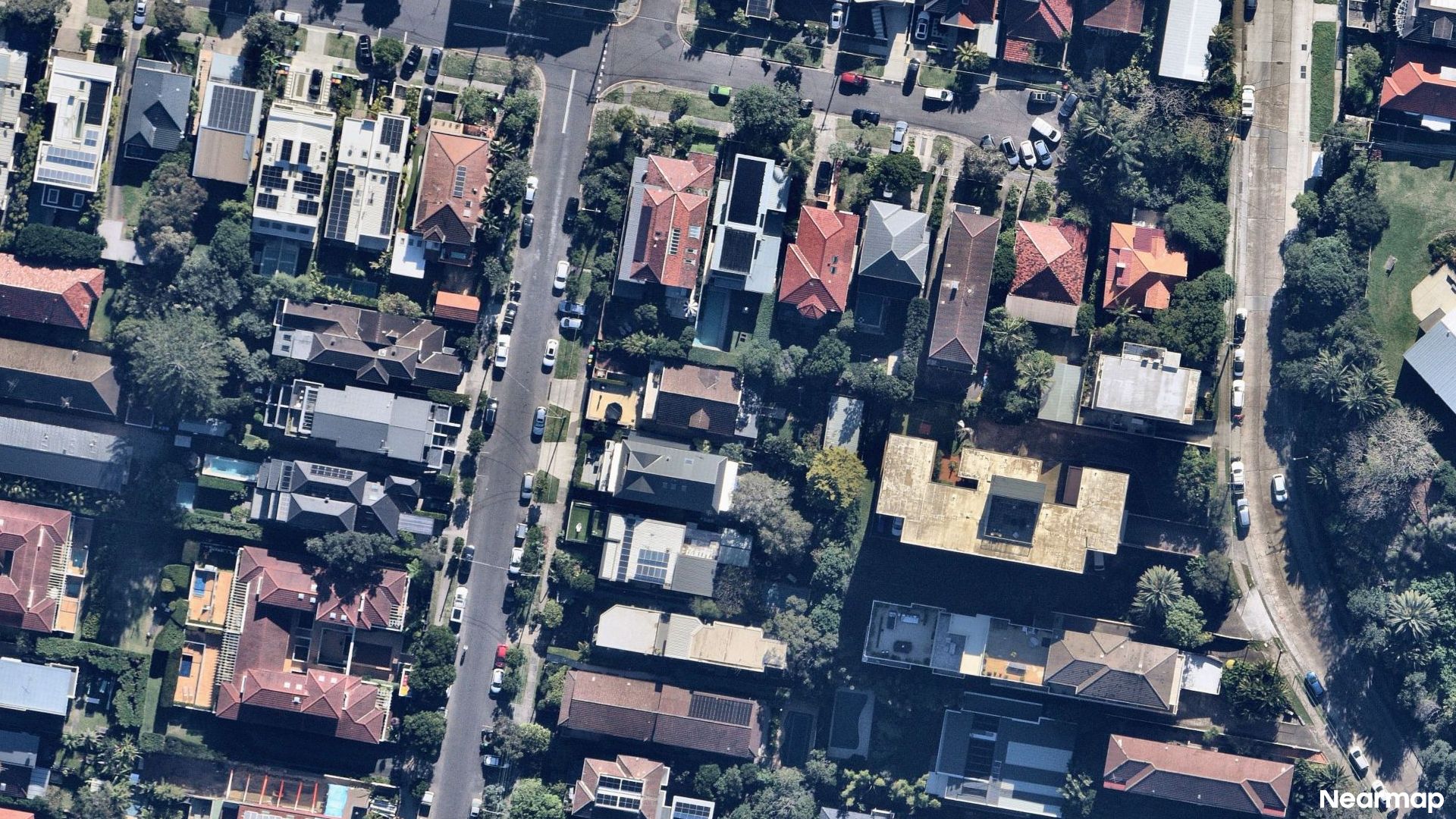 Vertical aerial view