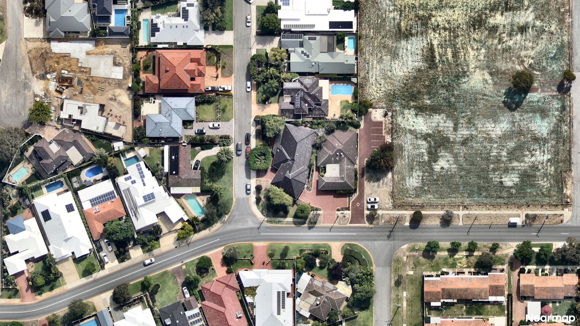 Vertical aerial view